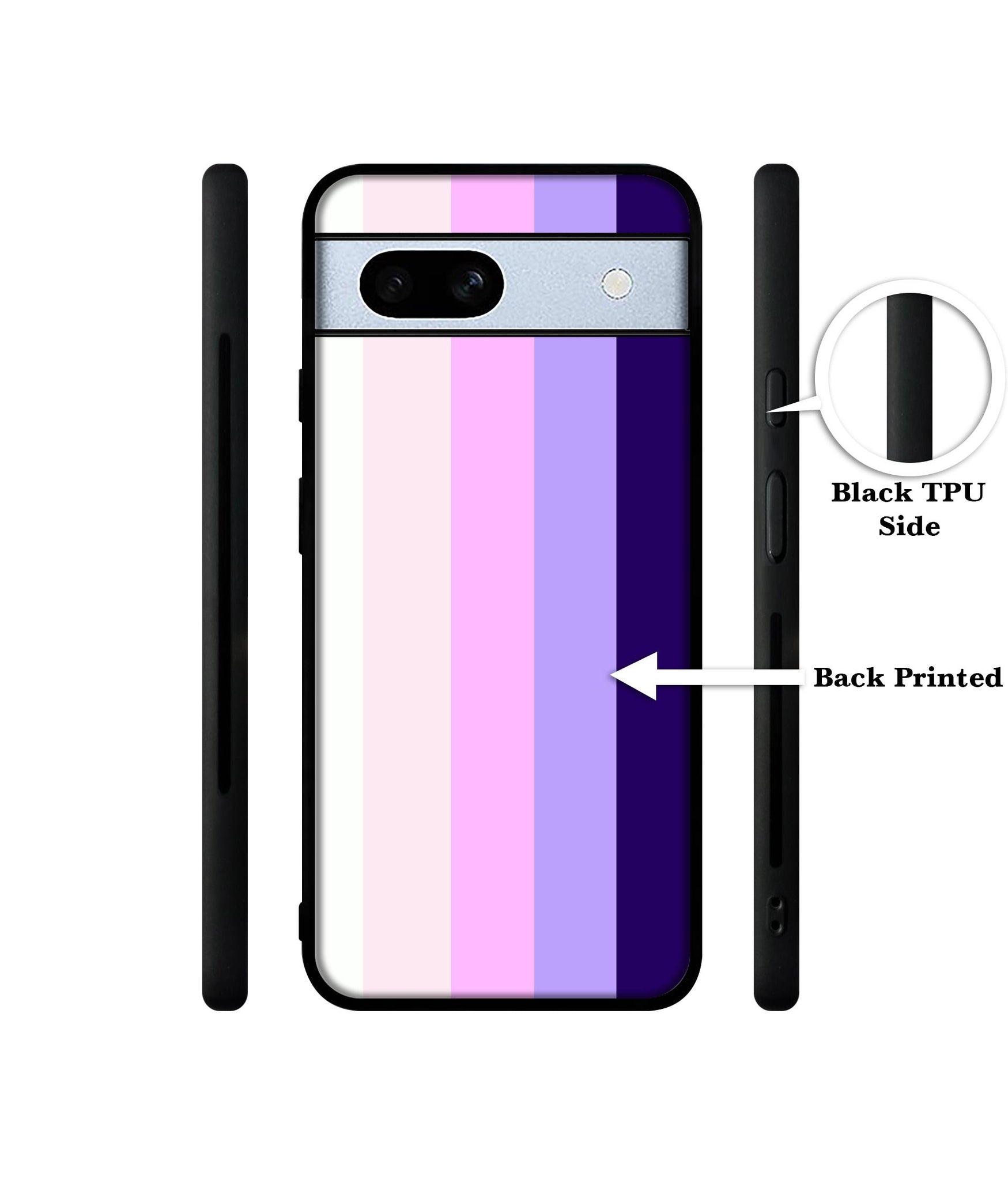 Pink and Purple Lines Designer 2D Printed Back Case Cover for Google Pixel 7A 5G