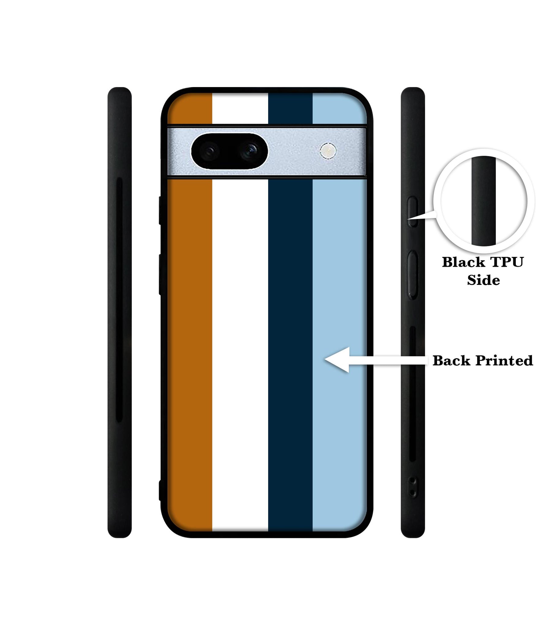 Color Stripes Designer 2D Printed Back Case Cover for Google Pixel 7A 5G