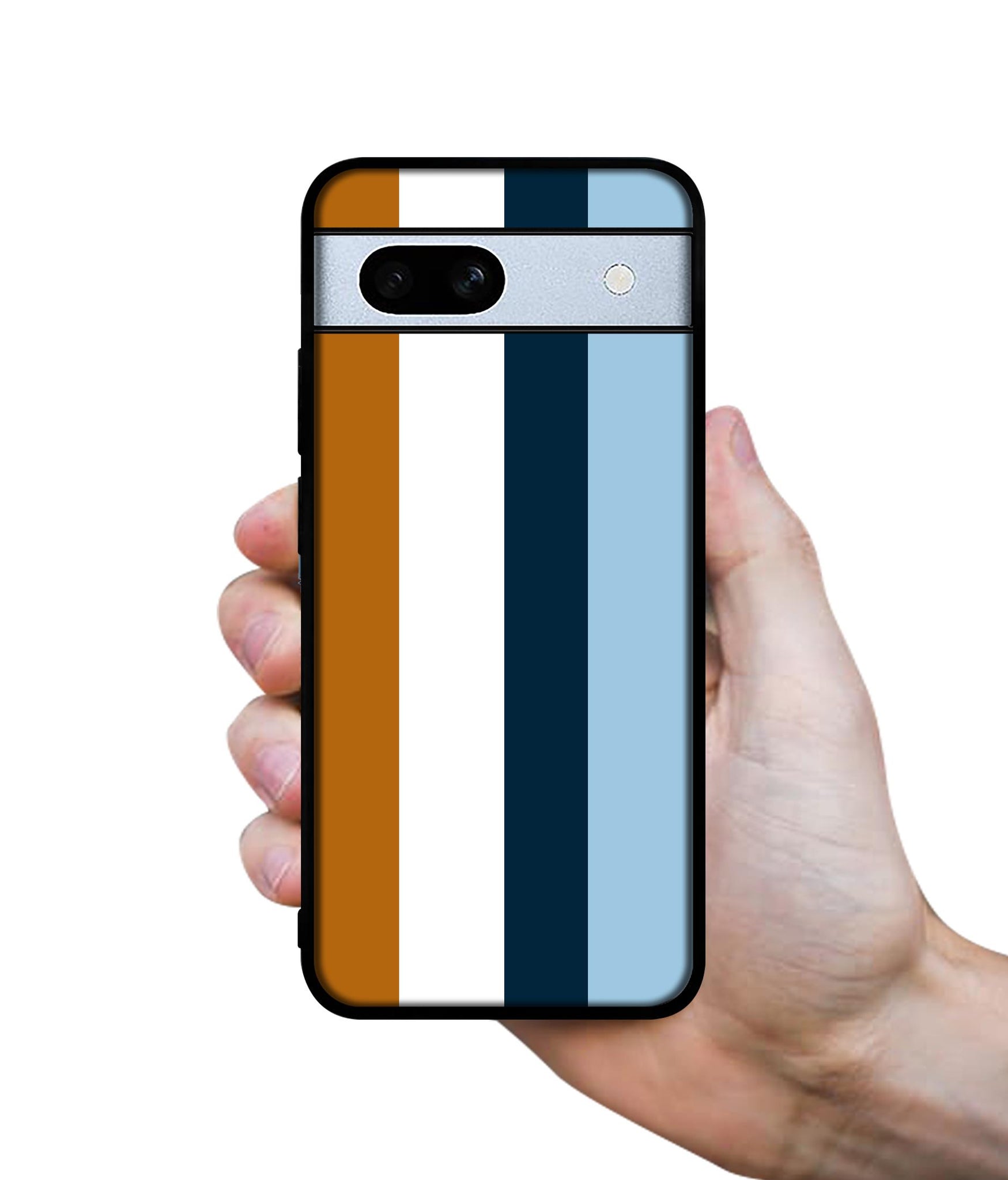Color Stripes Designer 2D Printed Back Case Cover for Google Pixel 7A 5G