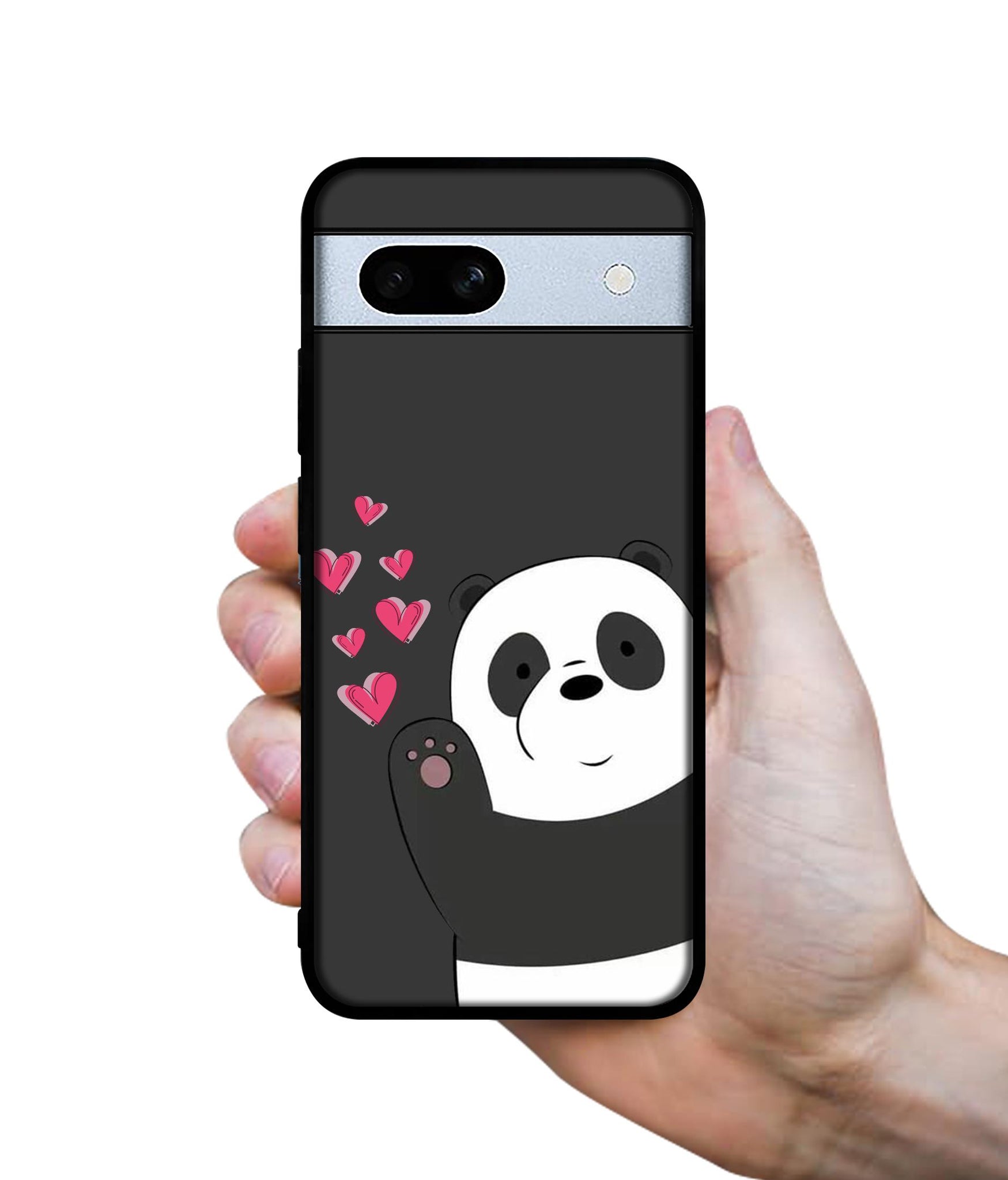 Love Panda Designer 2D Printed Back Case Cover for Google Pixel 7A 5G