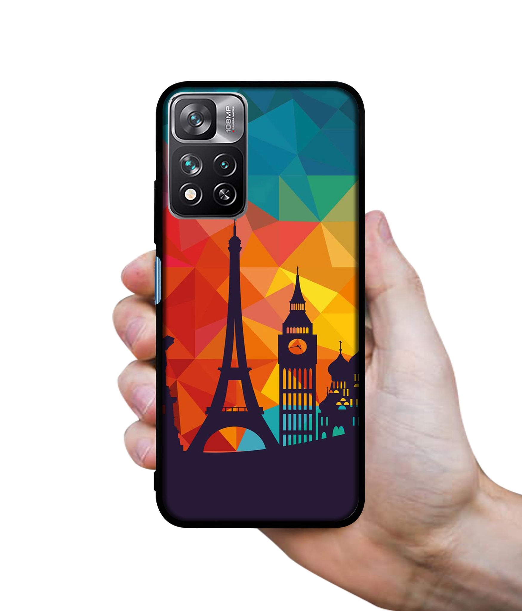 Colored Paris Designer 2D Printed Back Case Cover for Mi 11i Hypercharge 5G / Mi 11i 5G