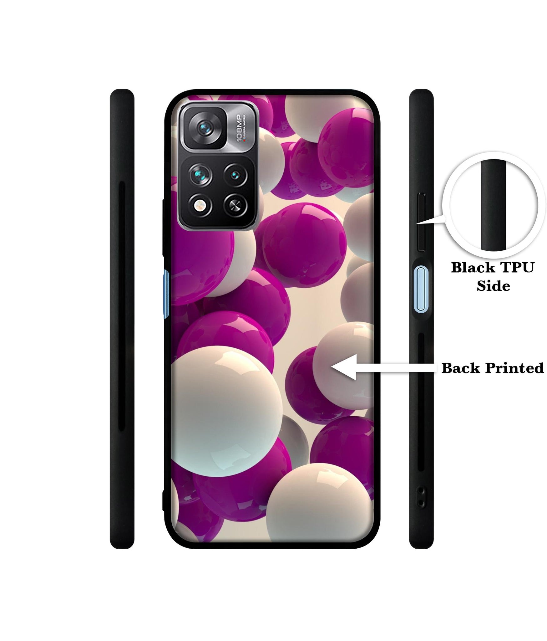 3D Balloons Designer 2D Printed Back Case Cover for Mi 11i Hypercharge 5G / Mi 11i 5G