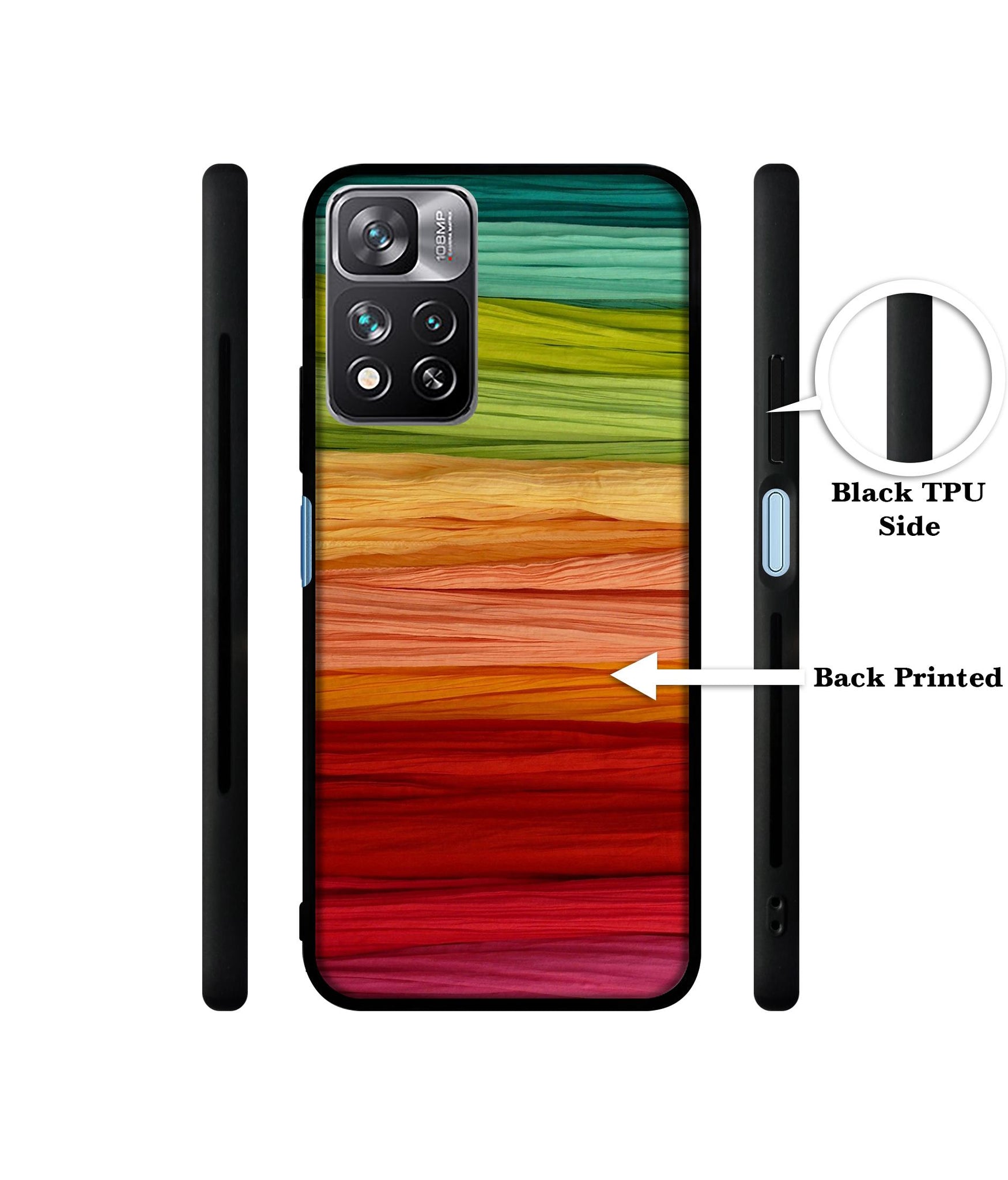 Colorful Thread Designer 2D Printed Back Case Cover for Mi 11i Hypercharge 5G / Mi 11i 5G
