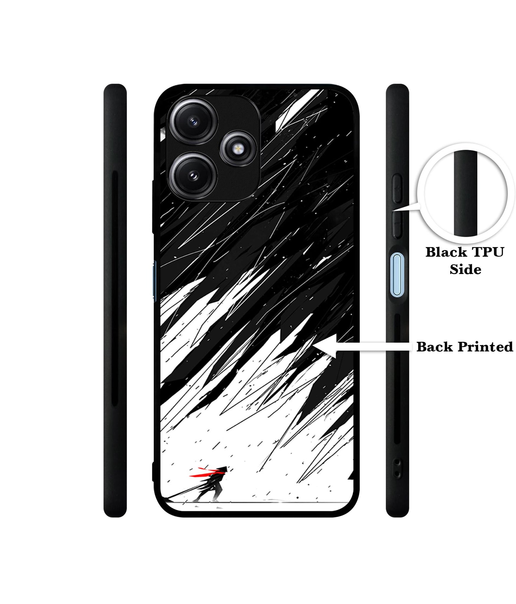 Geometric Strom Designer 2D Printed Back Case Cover for Mi Redmi 12 5G