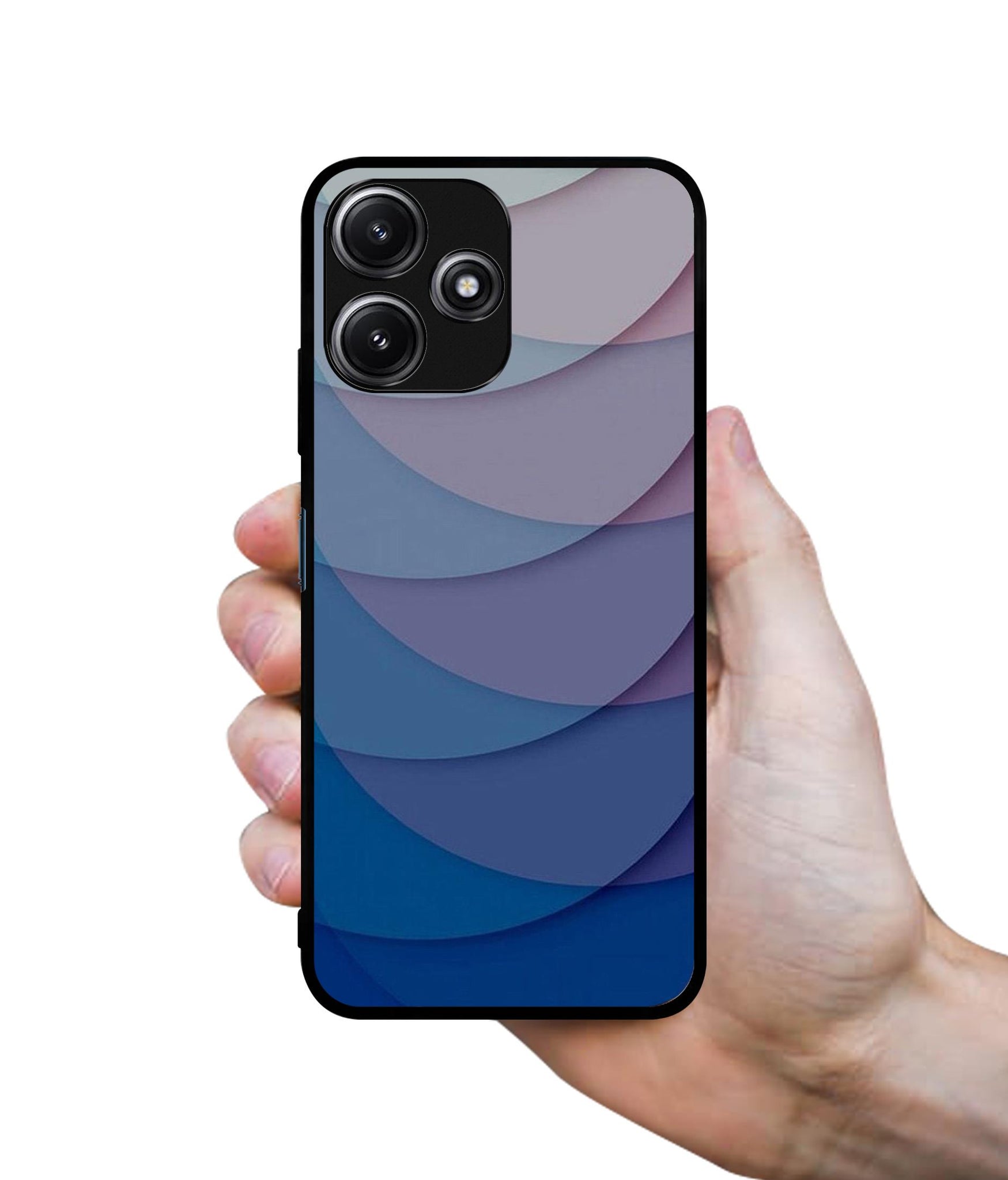 Waves Pattern Print Designer 2D Printed Back Case Cover for Mi Redmi 12 5G