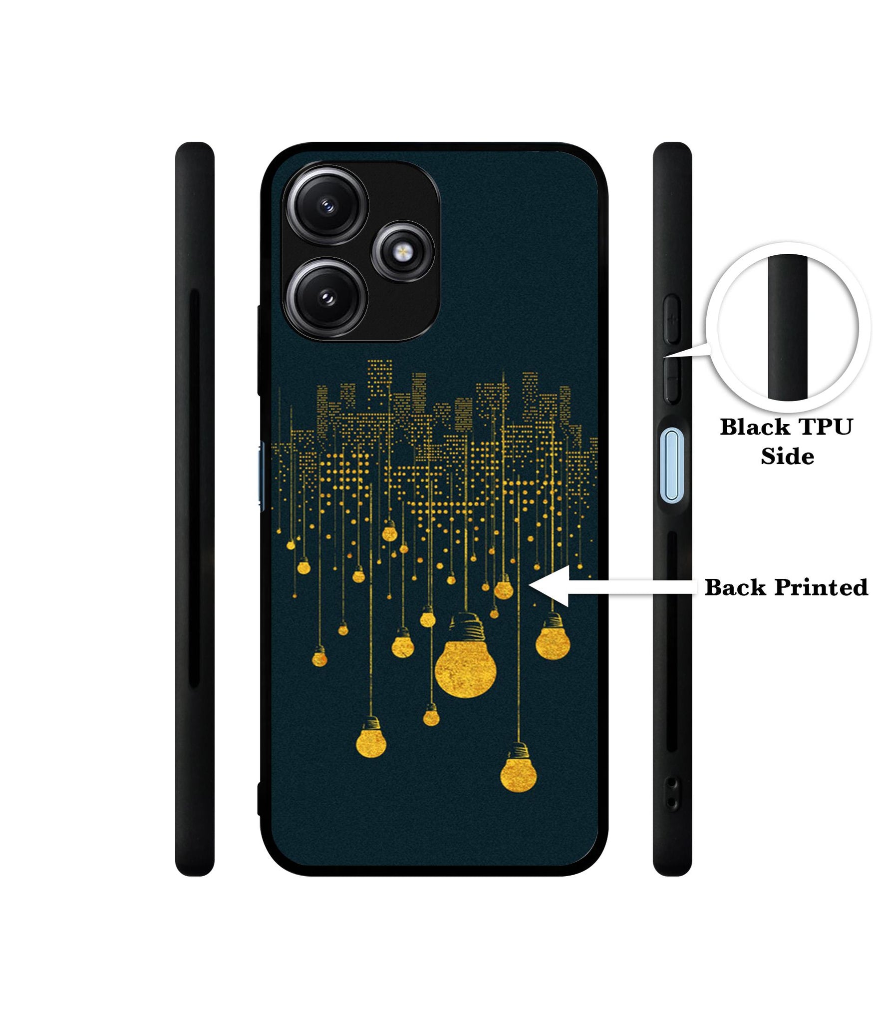 City Light Pattern Designer 2D Printed Back Case Cover for Mi Redmi 12 5G