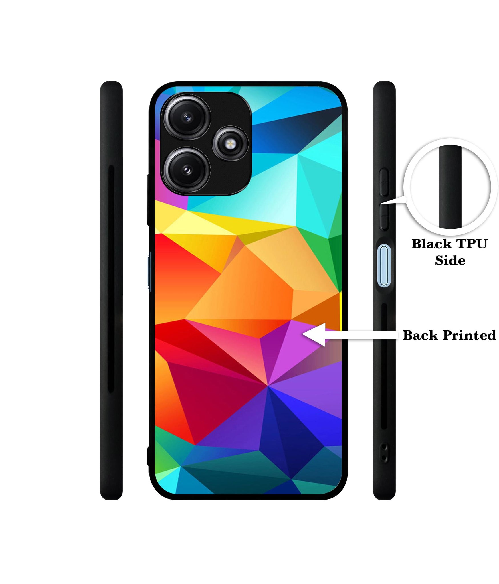 Colorful Pattern Designer 2D Printed Back Case Cover for Mi Redmi 12 5G