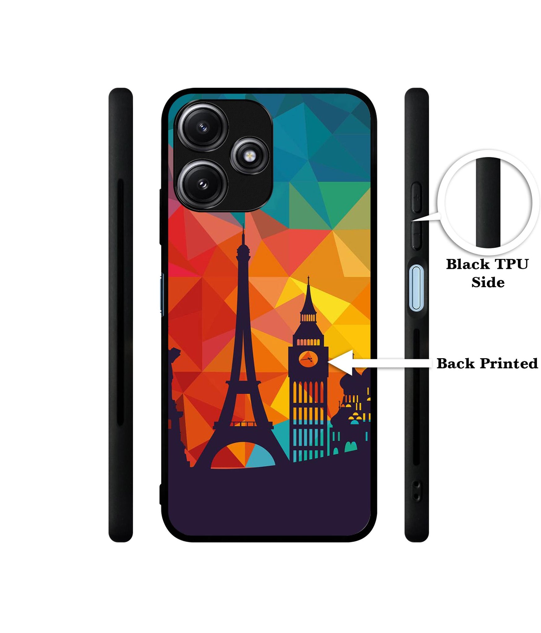 Colored Paris Designer 2D Printed Back Case Cover for Mi Redmi 12 5G