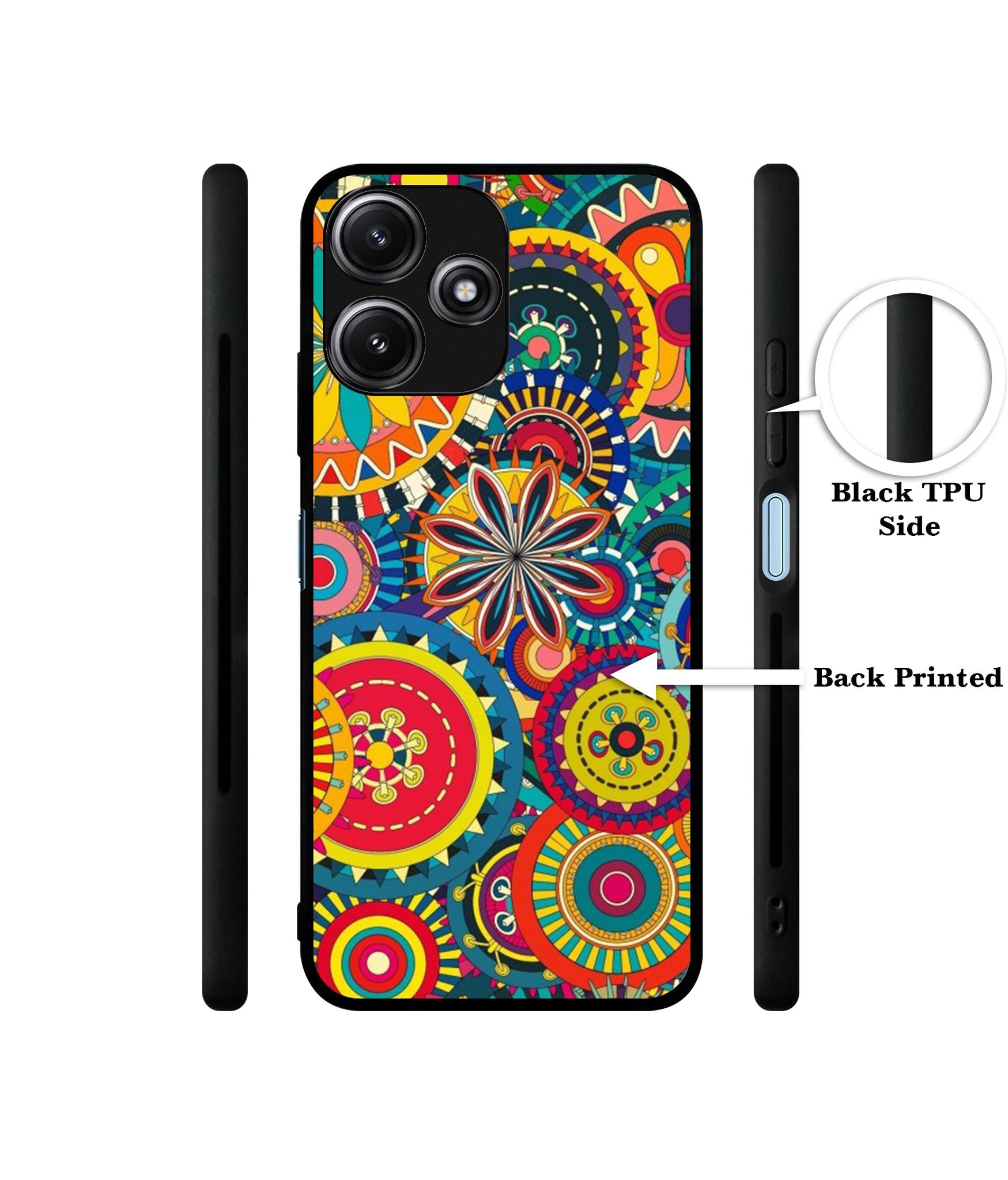 Ring Pattern Print Designer 2D Printed Back Case Cover for Mi Redmi 12 5G