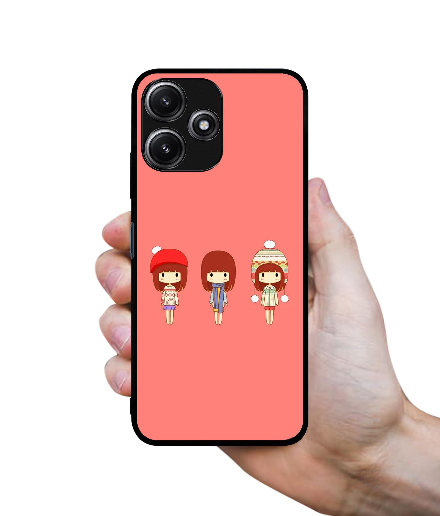 Cute Girls Designer 2D Printed Back Case Cover for Mi Redmi 12 5G