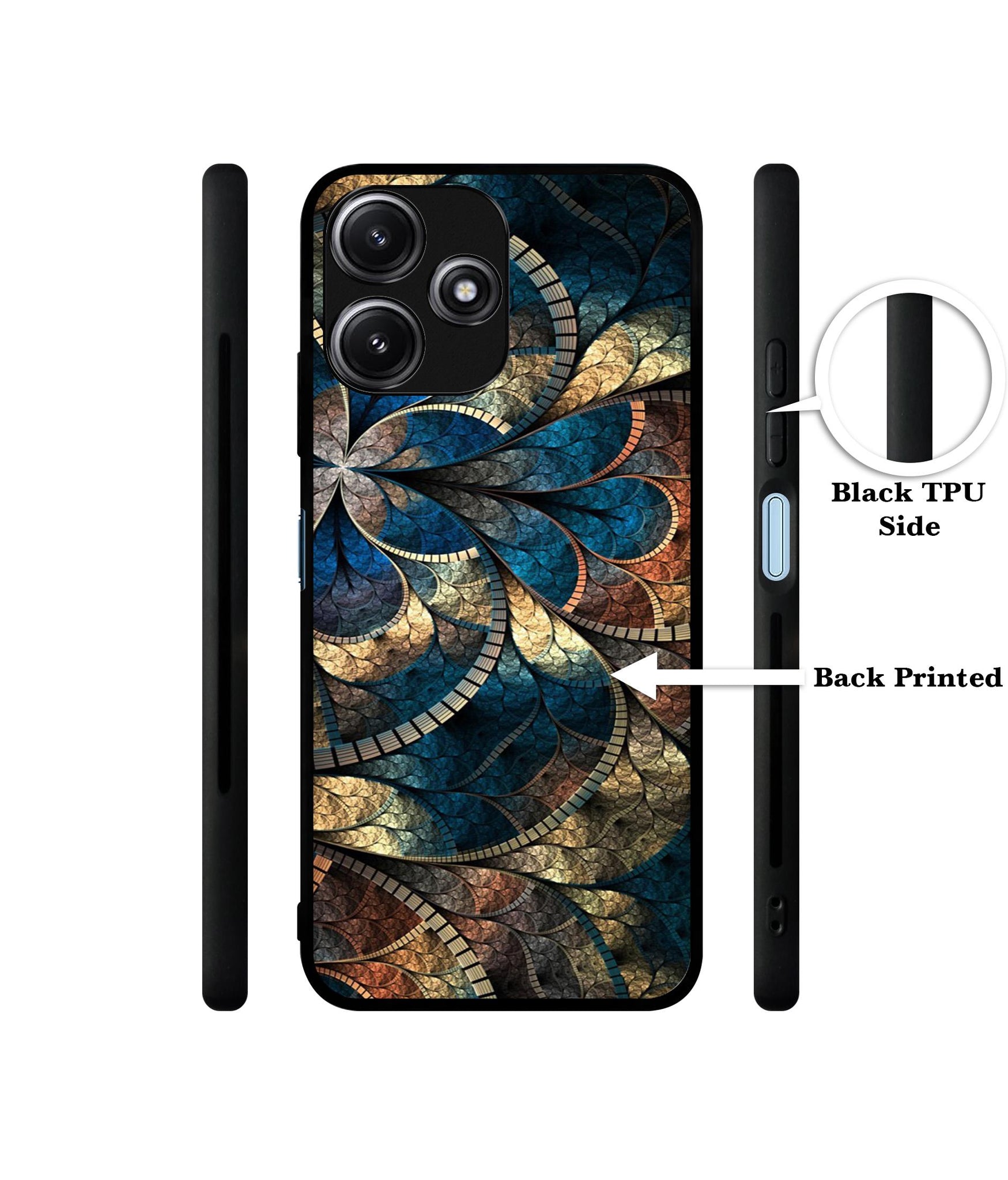 Fractional Pattern Designer 2D Printed Back Case Cover for Mi Redmi 12 5G