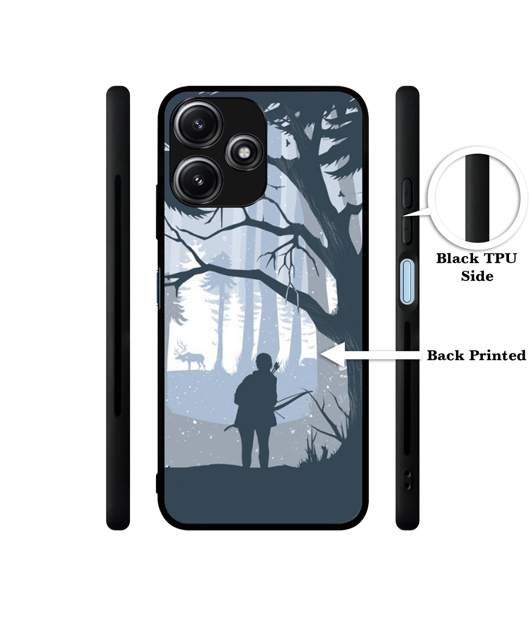 Hunter Designer 2D Printed Back Case Cover for Mi Redmi 12 5G