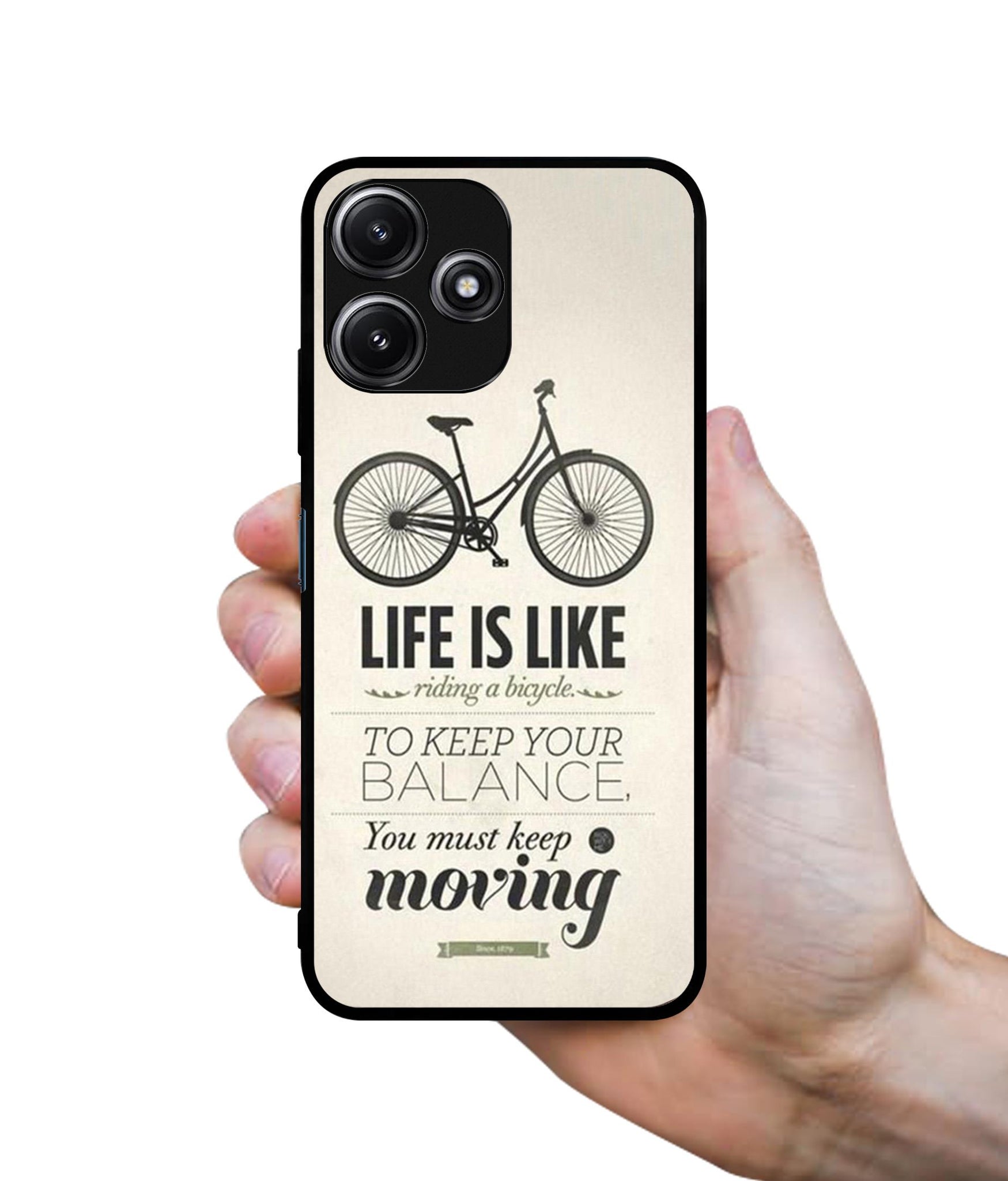 Life is Like Moving Designer 2D Printed Back Case Cover for Mi Redmi 12 5G