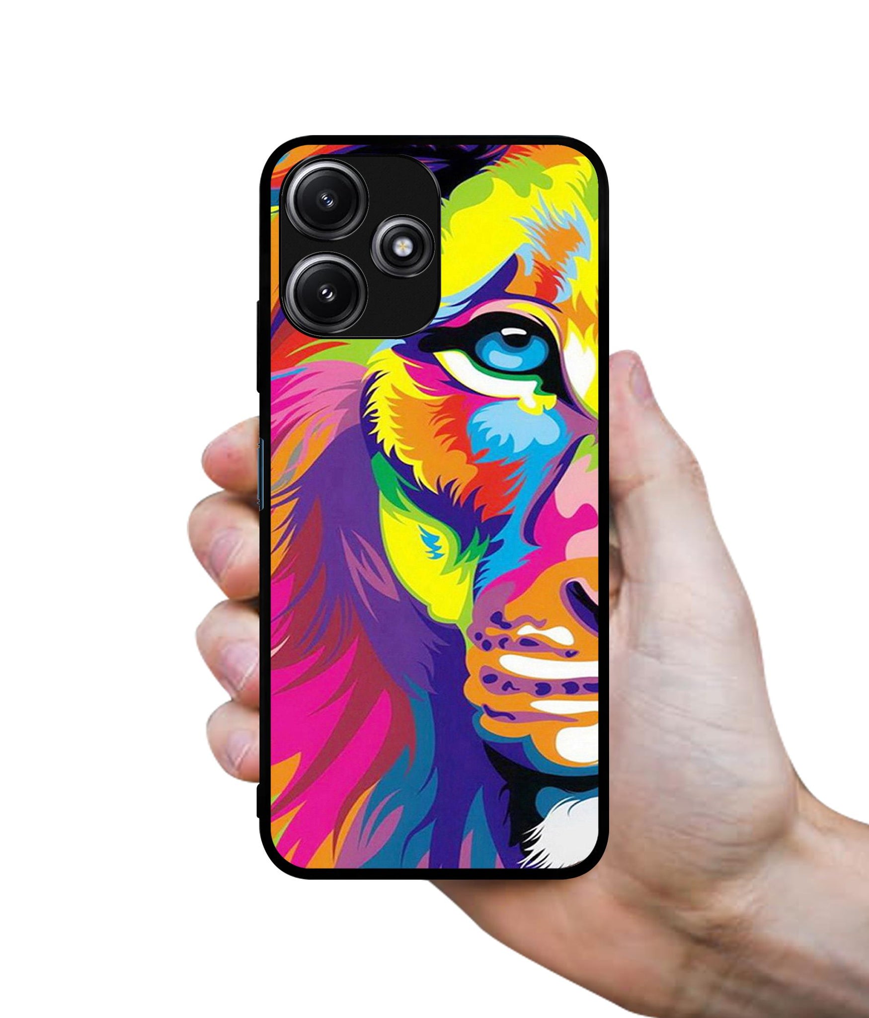Lion Designer 2D Printed Back Case Cover for Mi Redmi 12 5G