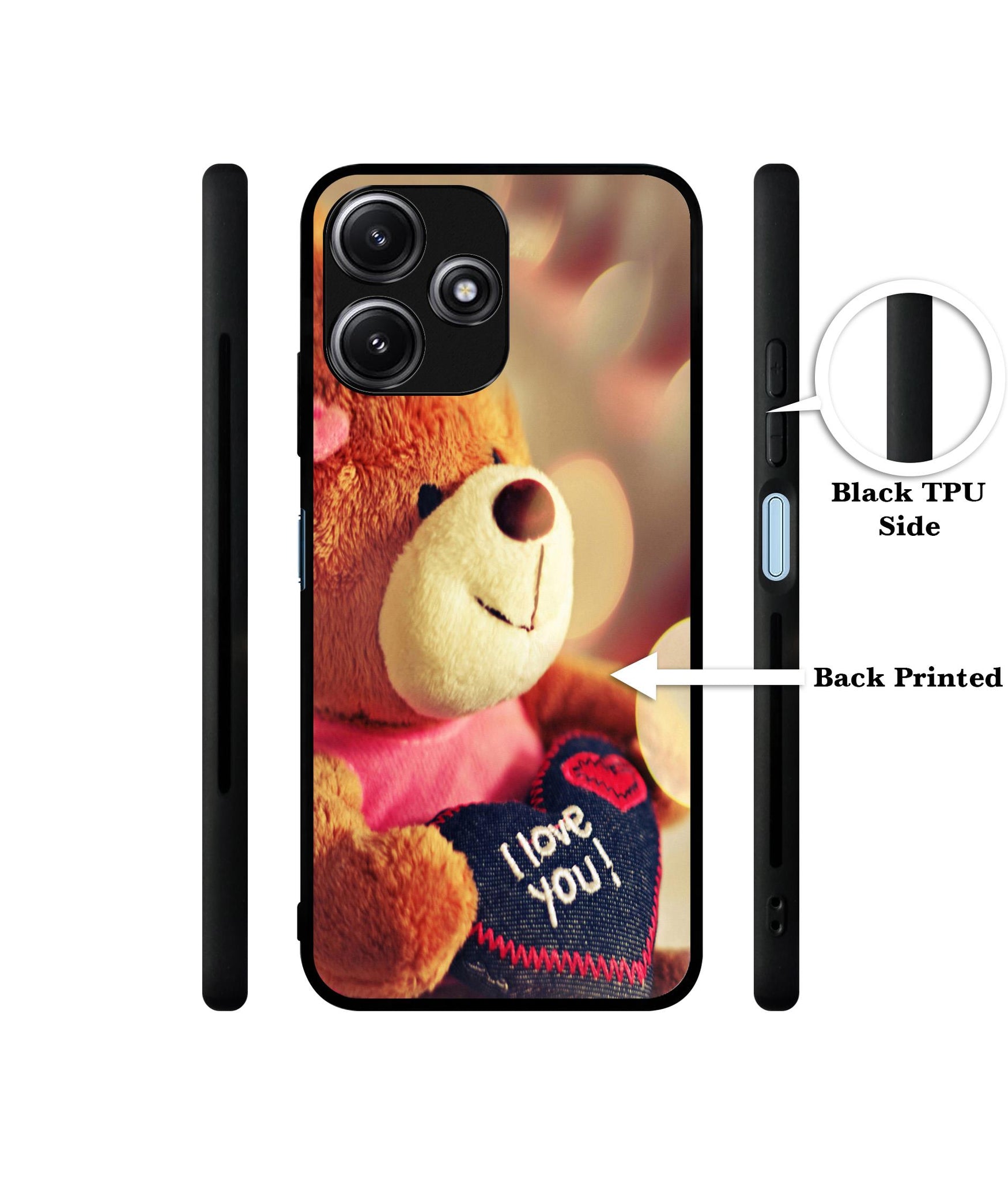 Teddy Bear Designer 2D Printed Back Case Cover for Mi Redmi 12 5G