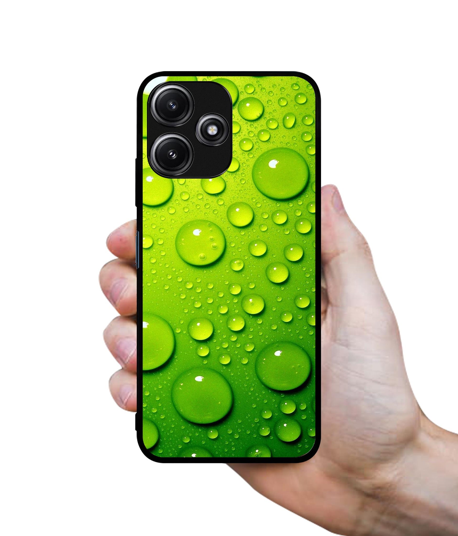 Green Bubbles Designer 2D Printed Back Case Cover for Mi Redmi 12 5G
