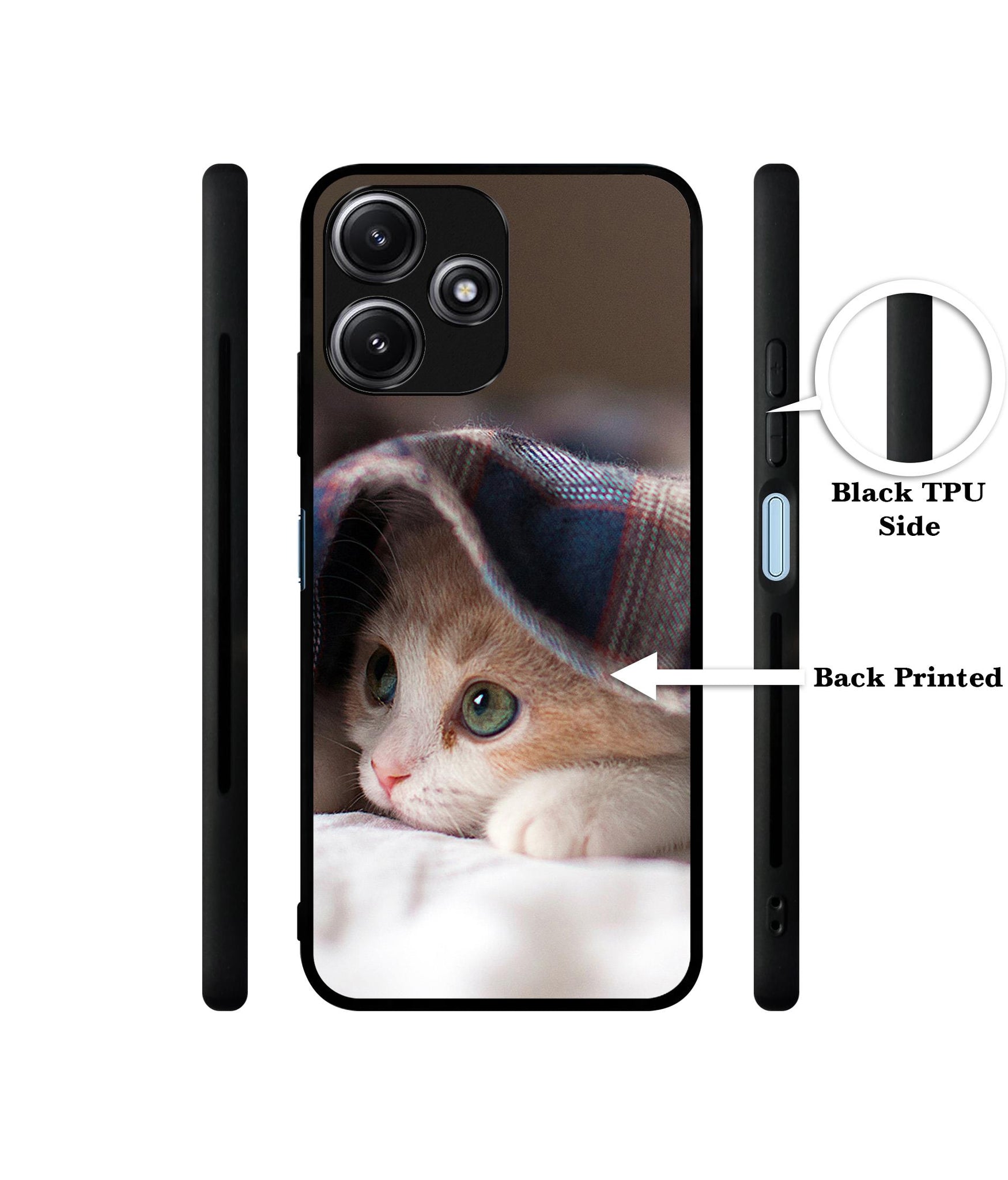 Sleepy Kitten Designer 2D Printed Back Case Cover for Mi Redmi 12 5G