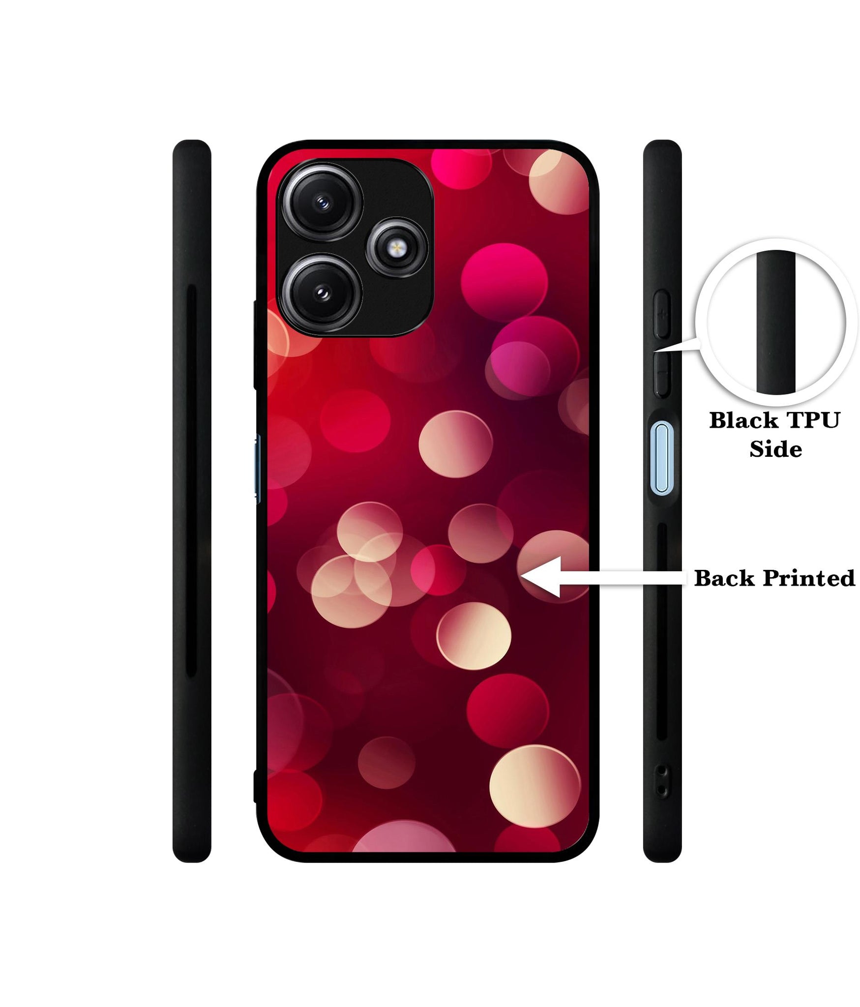 3D Circles Designer 2D Printed Back Case Cover for Mi Redmi 12 5G