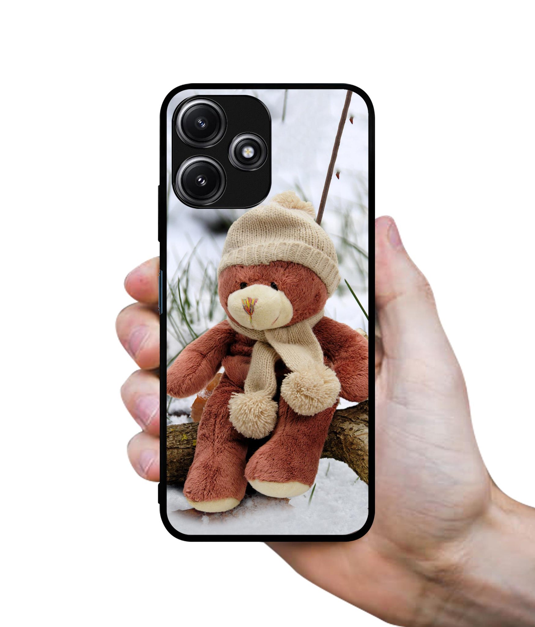 Woolen Bear Designer 2D Printed Back Case Cover for Mi Redmi 12 5G