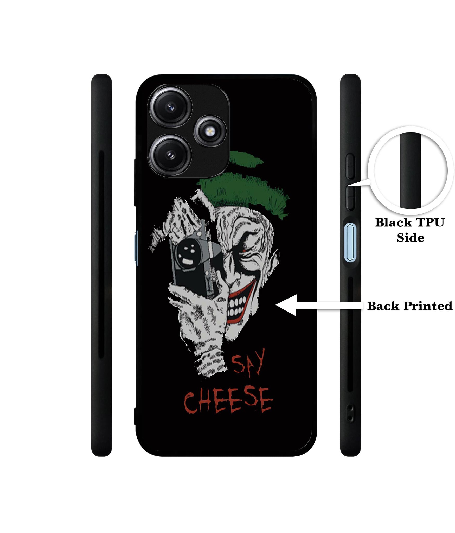 Joker Say Cheese Designer 2D Printed Back Case Cover for Mi Redmi 12 5G
