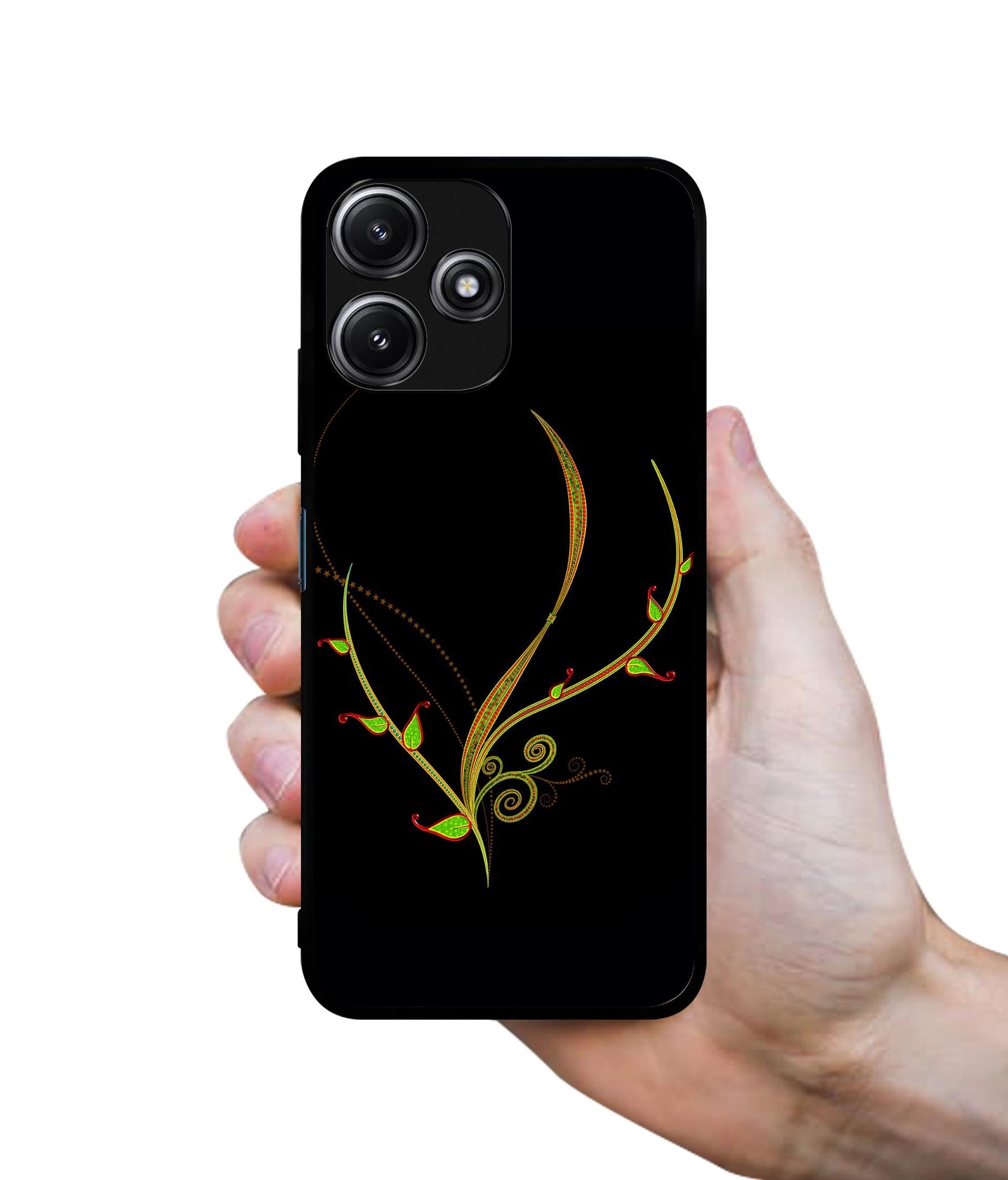 Yellow Pattern Designer 2D Printed Back Case Cover for Mi Redmi 12 5G