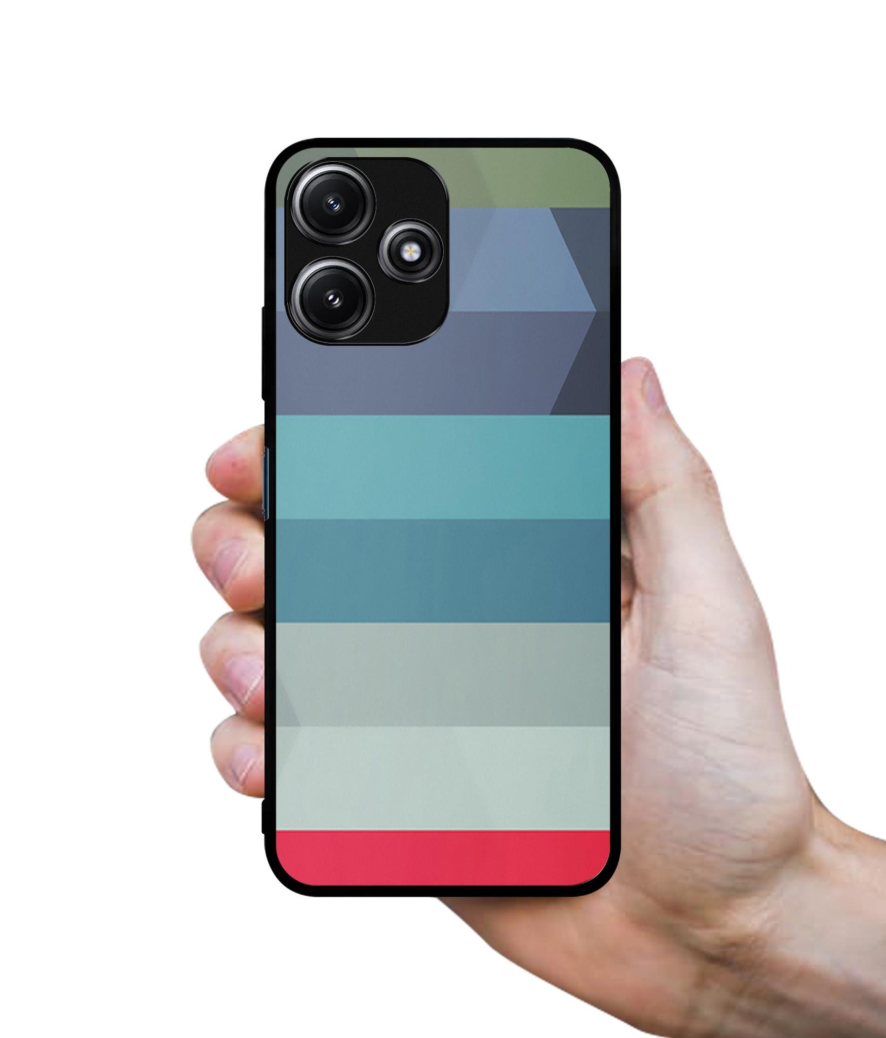 Colorful Lines Designer 2D Printed Back Case Cover for Mi Redmi 12 5G