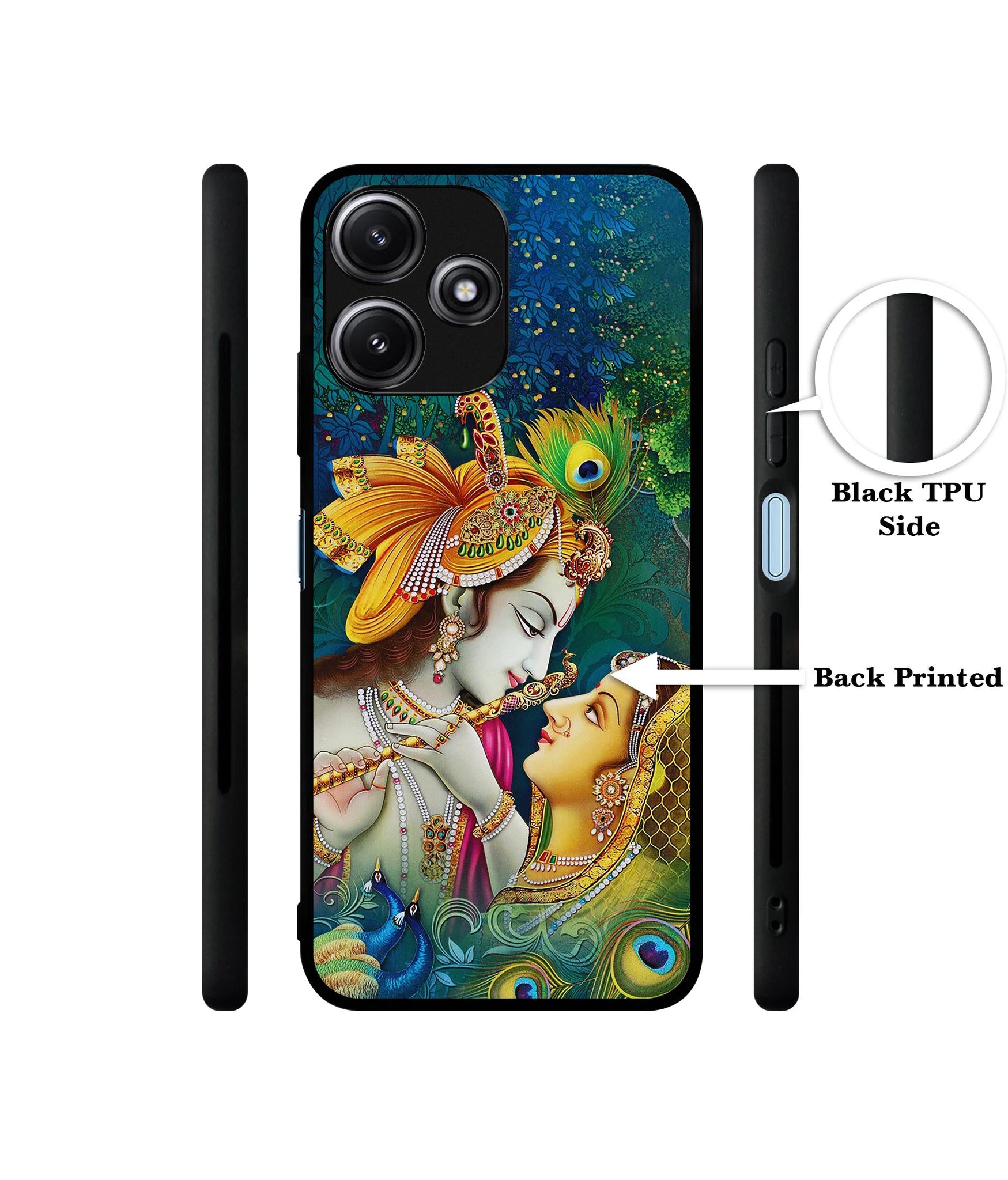 Radha Kishan Love Designer 2D Printed Back Case Cover for Mi Redmi 12 5G