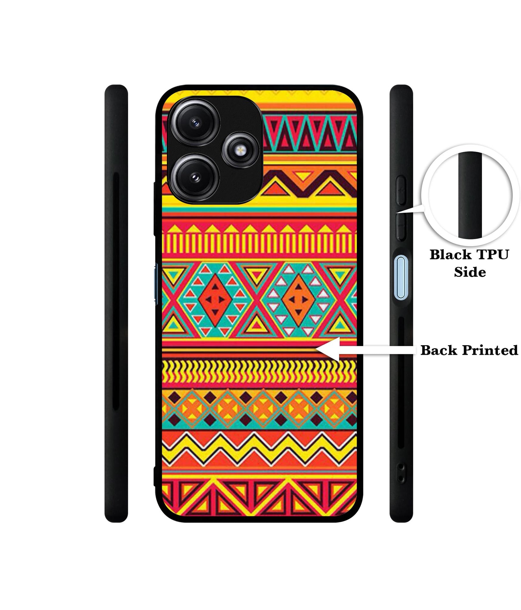 Artistic Rangoli Designer 2D Printed Back Case Cover for Mi Redmi 12 5G