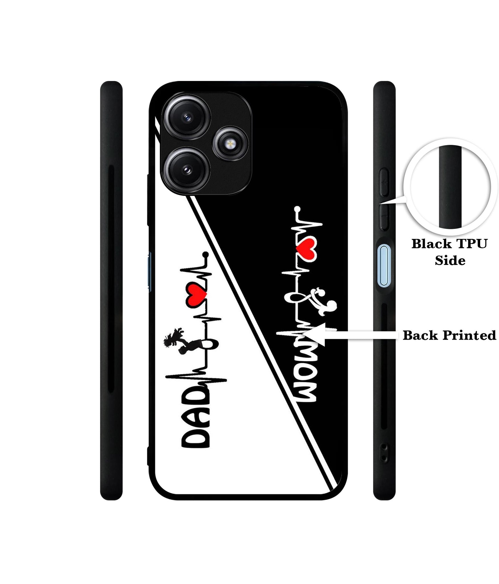 Mom and Dad Lover Designer 2D Printed Back Case Cover for Mi Redmi 12 5G