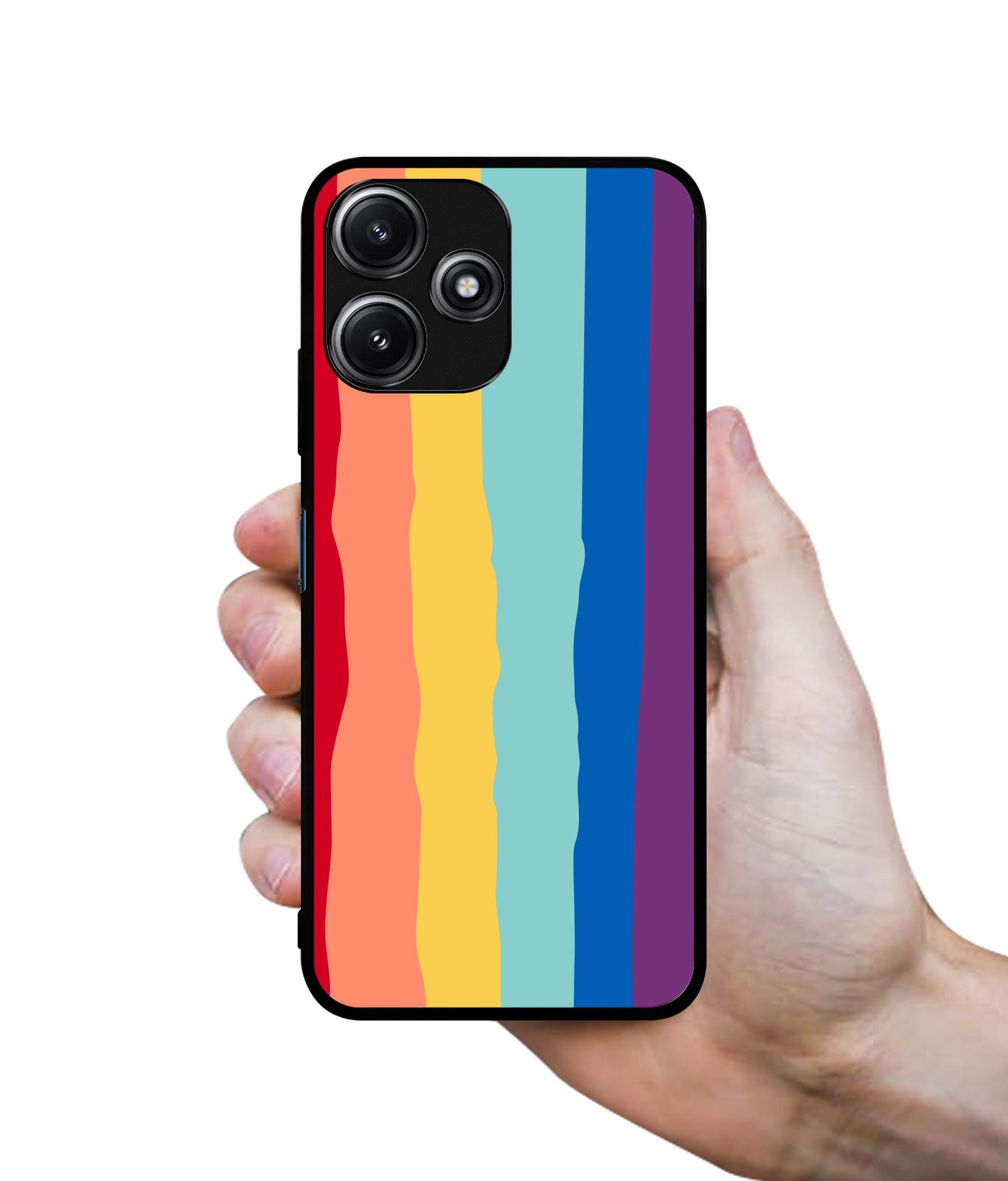 Rainbow Designer 2D Printed Back Case Cover for Mi Redmi 12 5G