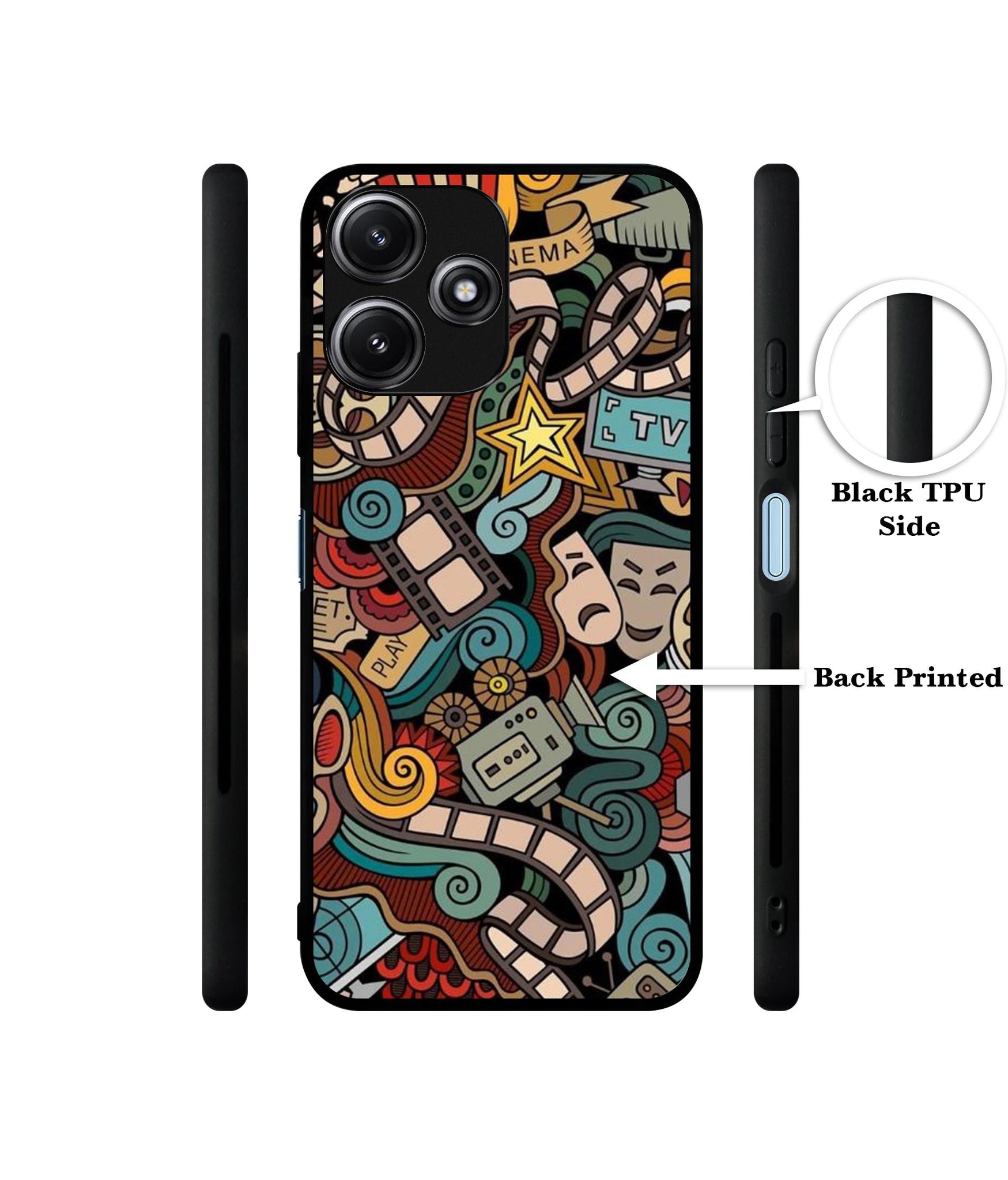 Movies Designer 2D Printed Back Case Cover for Mi Redmi 12 5G