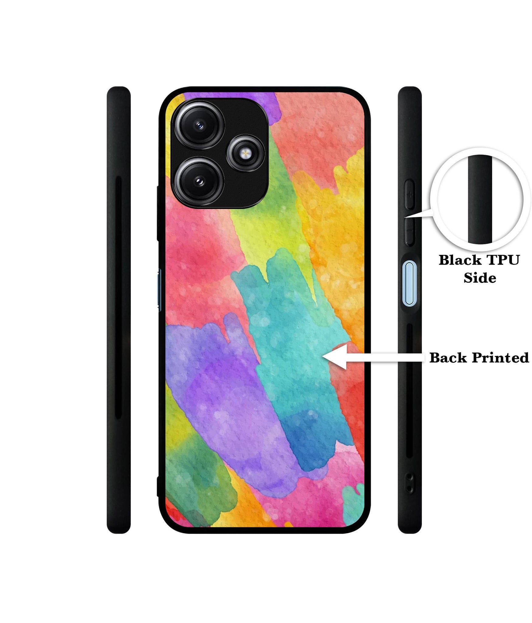 Water Paint Colorful Abstract Designer 2D Printed Back Case Cover for Mi Redmi 12 5G