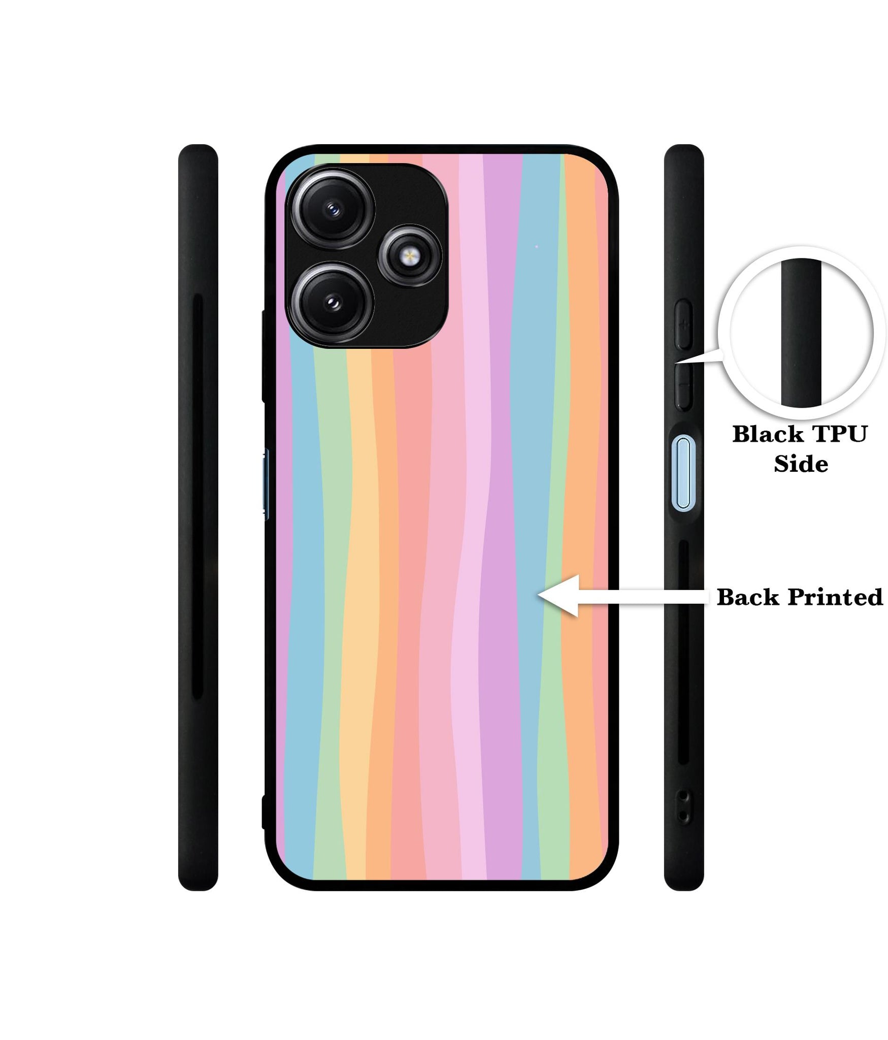 Cool Rainbow Designer 2D Printed Back Case Cover for Mi Redmi 12 5G