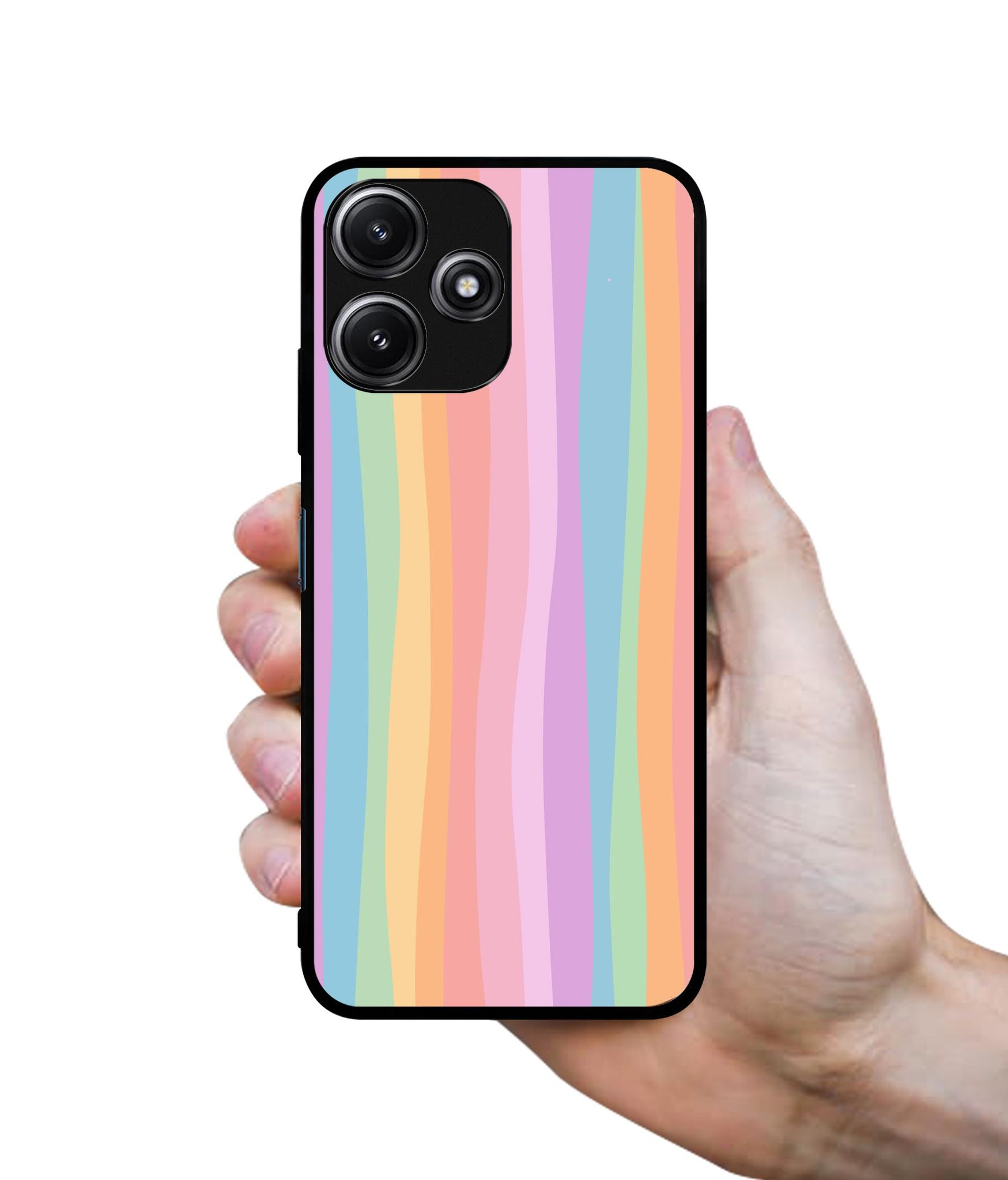 Cool Rainbow Designer 2D Printed Back Case Cover for Mi Redmi 12 5G