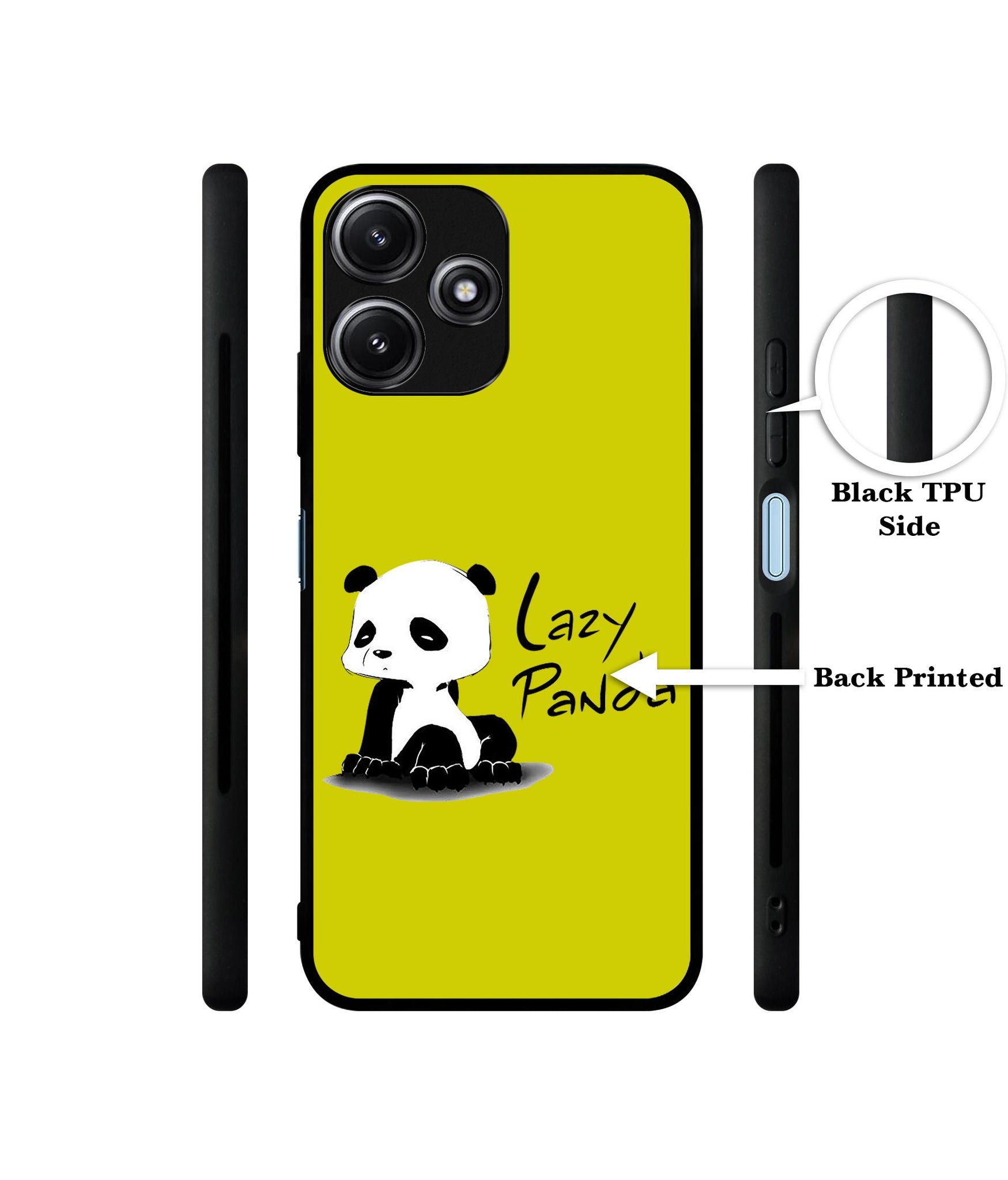 Lazy Panda Designer 2D Printed Back Case Cover for Mi Redmi 12 5G