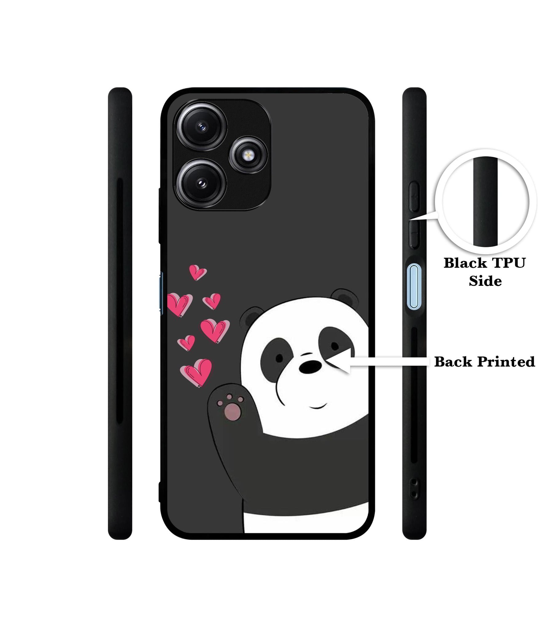 Love Panda Designer 2D Printed Back Case Cover for Mi Redmi 12 5G