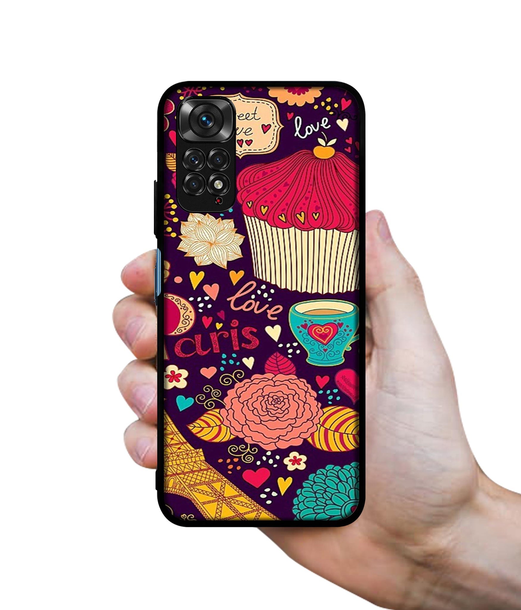 Paris Flower Love Designer 2D Printed Back Case Cover for Mi Redmi Note 11 4G / Note 11S 4G / Poco M4 Pro 4G