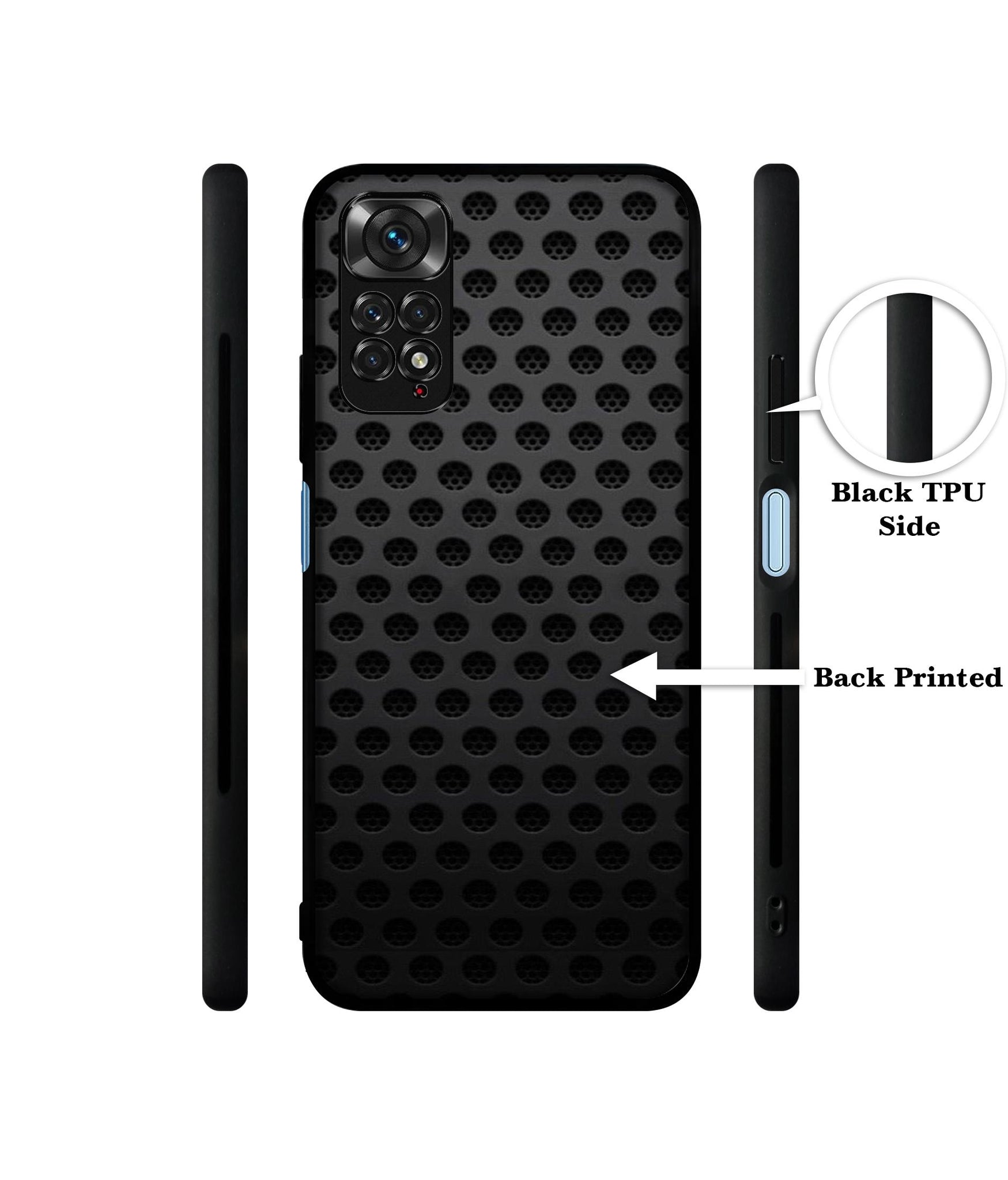 Black Circle Designer 2D Printed Back Case Cover for Mi Redmi Note 11 4G / Note 11S 4G / Poco M4 Pro 4G