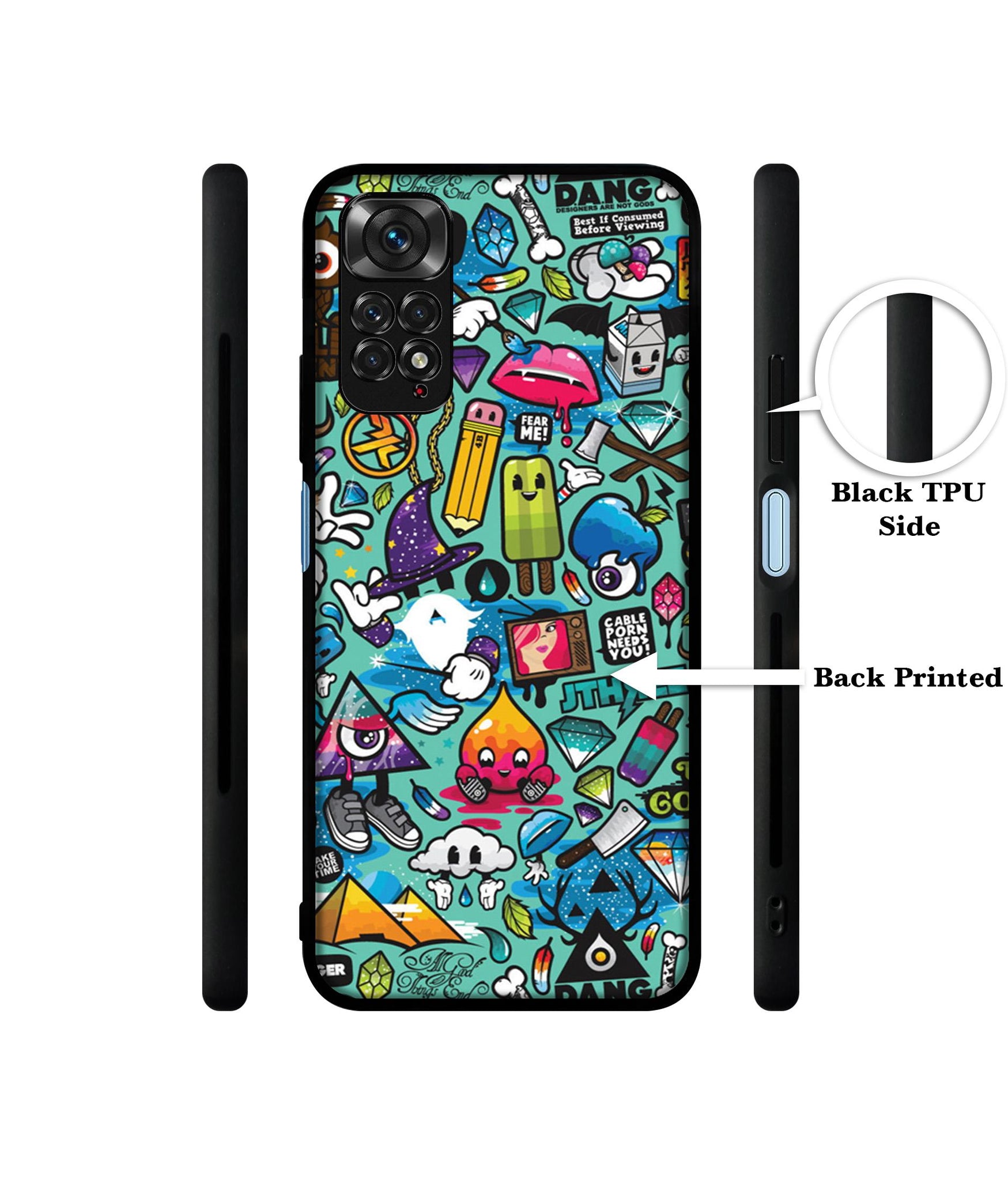 Crazy Designer 2D Printed Back Case Cover for Mi Redmi Note 11 4G / Note 11S 4G / Poco M4 Pro 4G