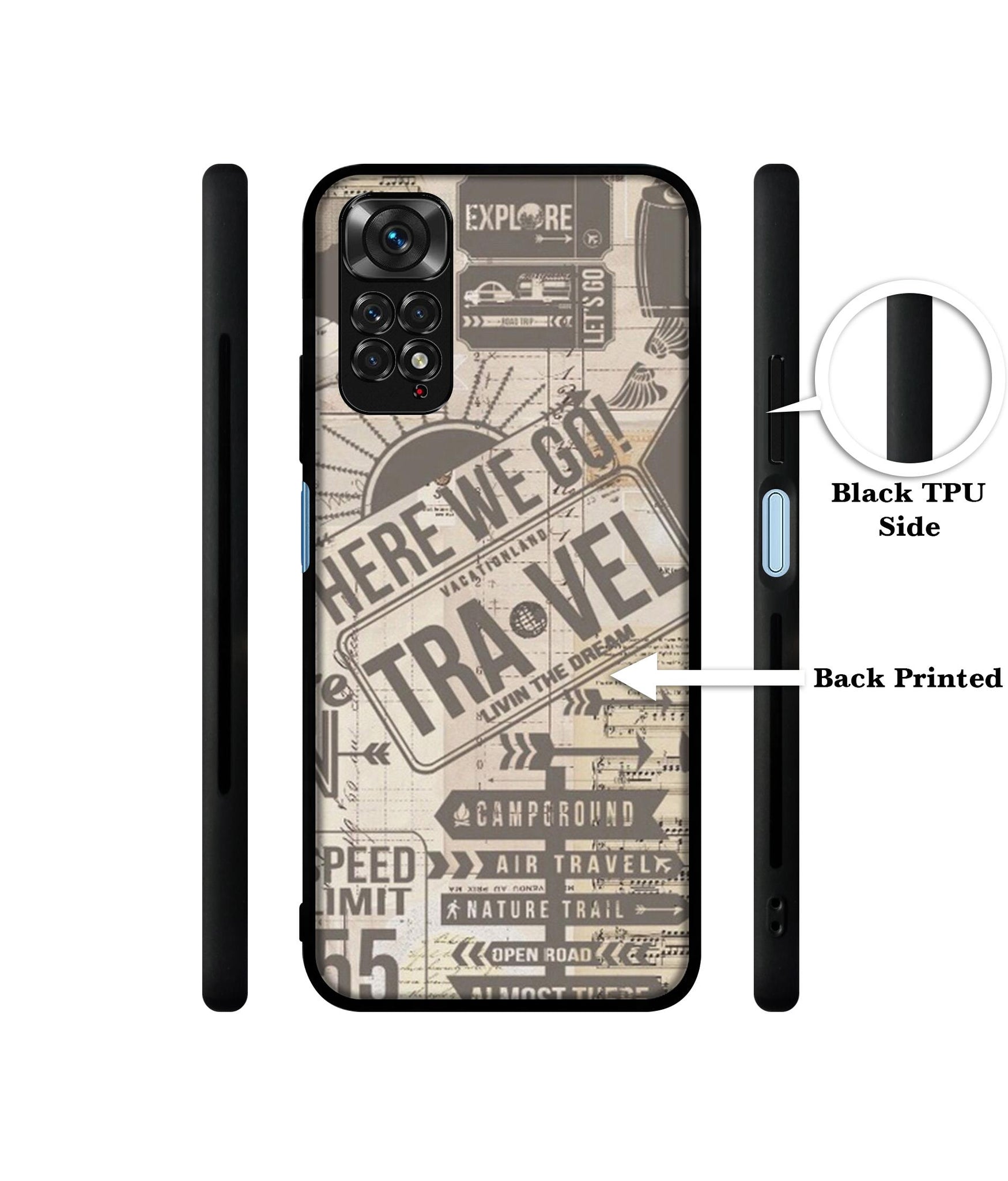 Travel Designer 2D Printed Back Case Cover for Mi Redmi Note 11 4G / Note 11S 4G / Poco M4 Pro 4G