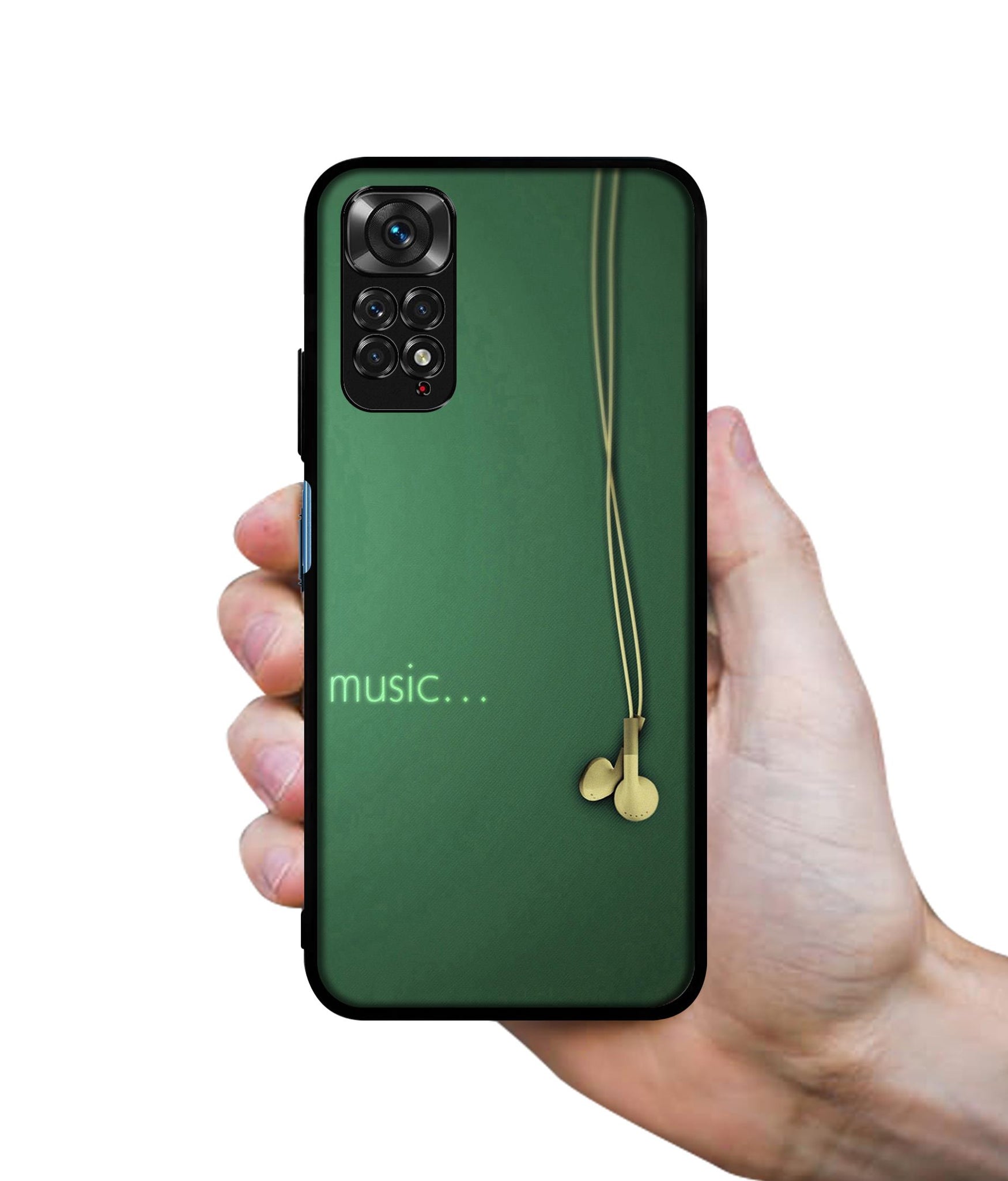 Headphone Music Designer 2D Printed Back Case Cover for Mi Redmi Note 11 4G / Note 11S 4G / Poco M4 Pro 4G