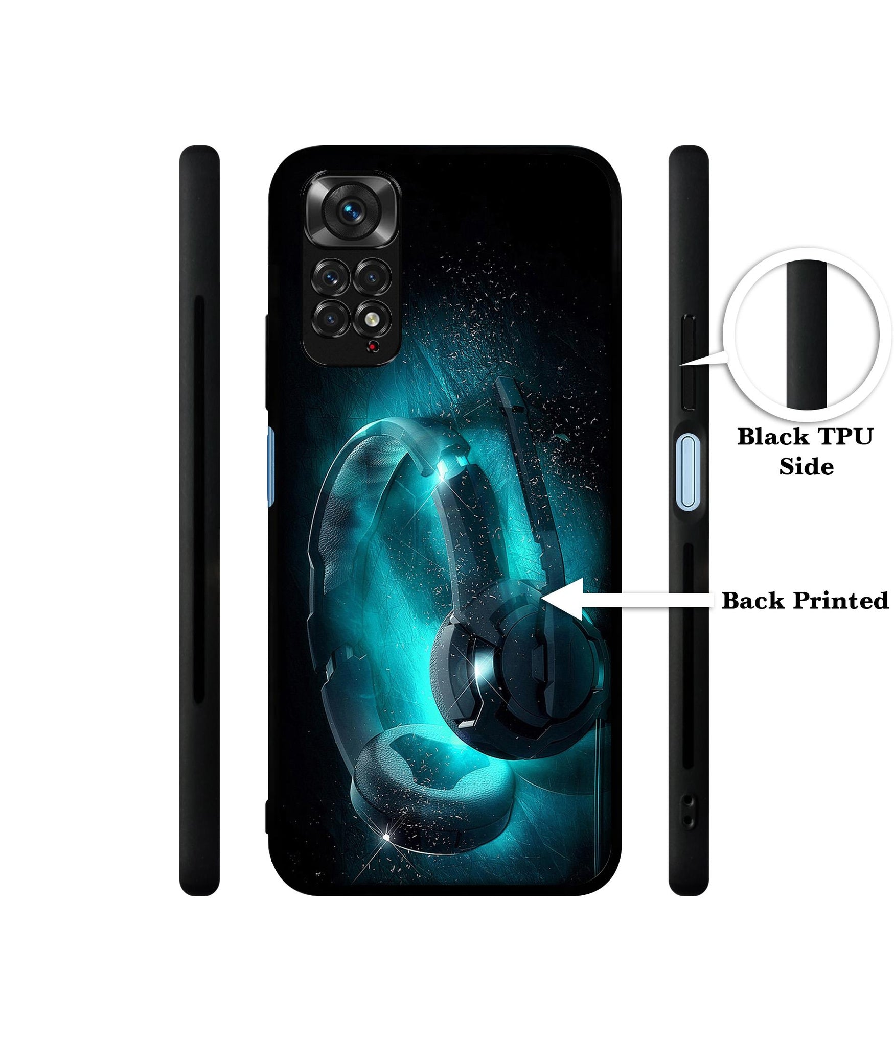 Cool Headphone Designer 2D Printed Back Case Cover for Mi Redmi Note 11 4G / Note 11S 4G / Poco M4 Pro 4G