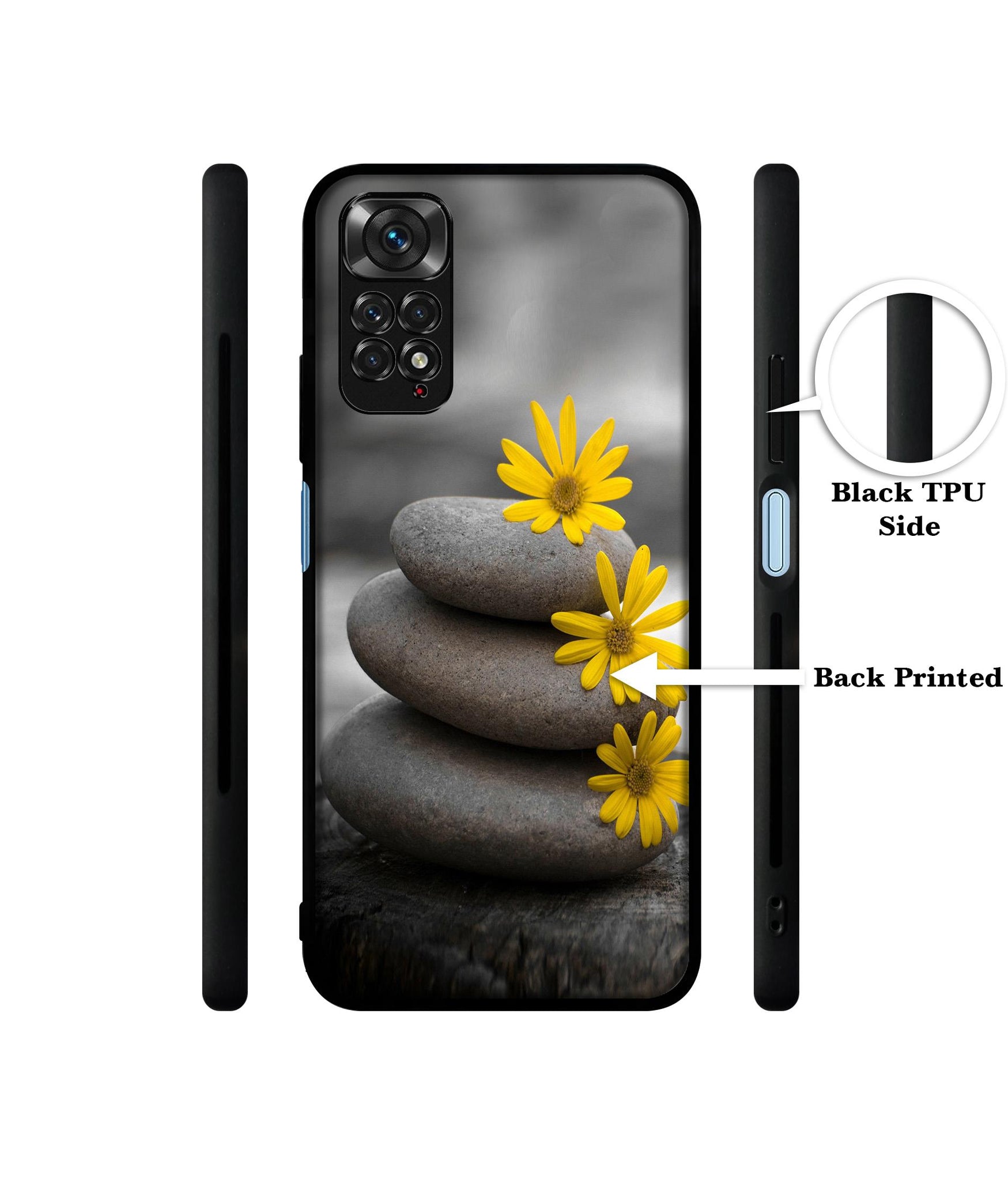 Stones And Flower Designer 2D Printed Back Case Cover for Mi Redmi Note 11 4G / Note 11S 4G / Poco M4 Pro 4G