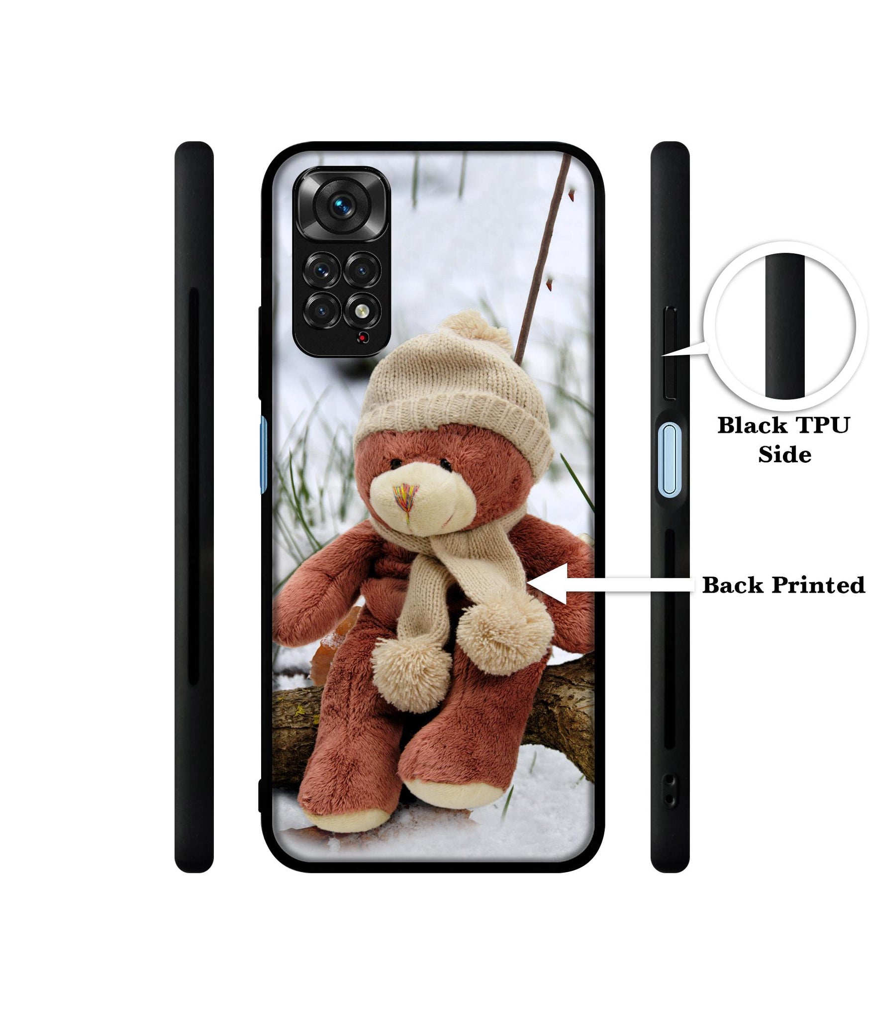 Woolen Bear Designer 2D Printed Back Case Cover for Mi Redmi Note 11 4G / Note 11S 4G / Poco M4 Pro 4G