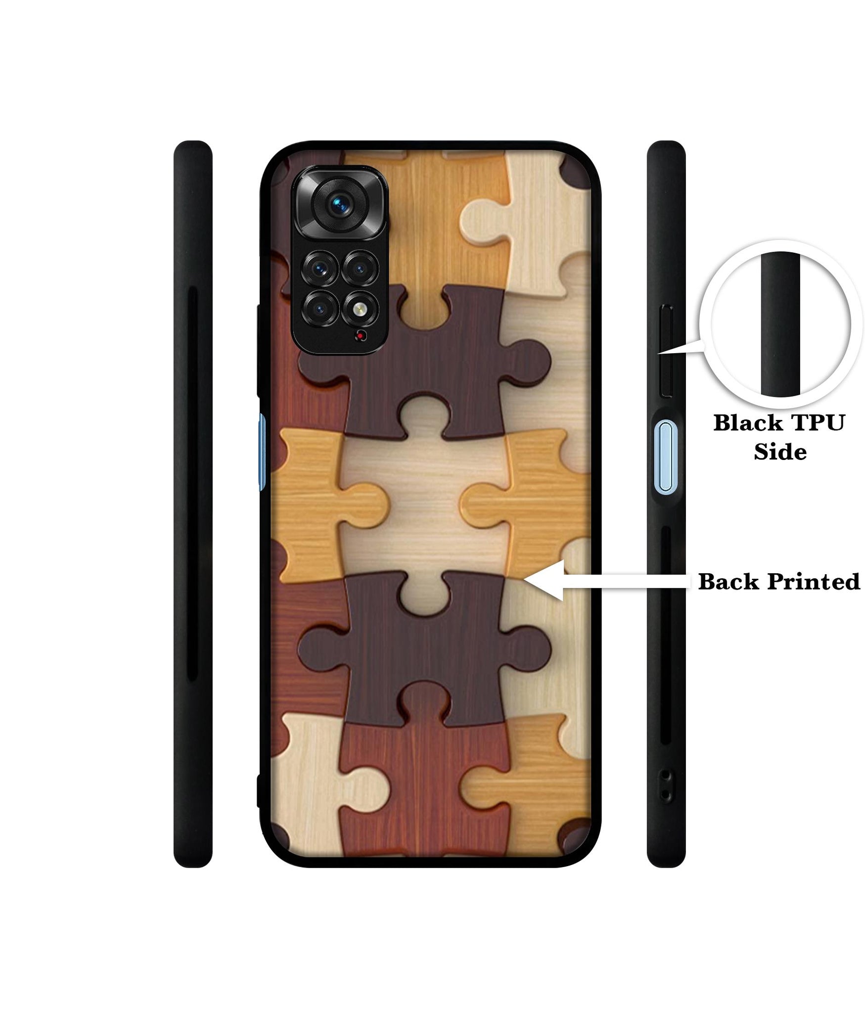 Puzzle Pattern Designer 2D Printed Back Case Cover for Mi Redmi Note 11 4G / Note 11S 4G / Poco M4 Pro 4G