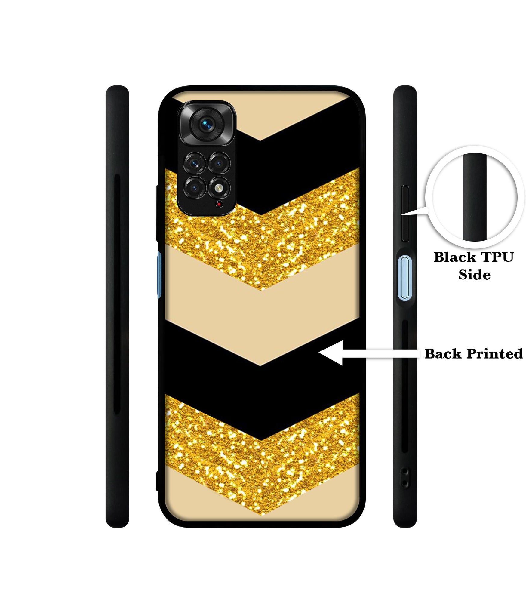 Black & Gold Designer 2D Printed Back Case Cover for Mi Redmi Note 11 4G / Note 11S 4G / Poco M4 Pro 4G