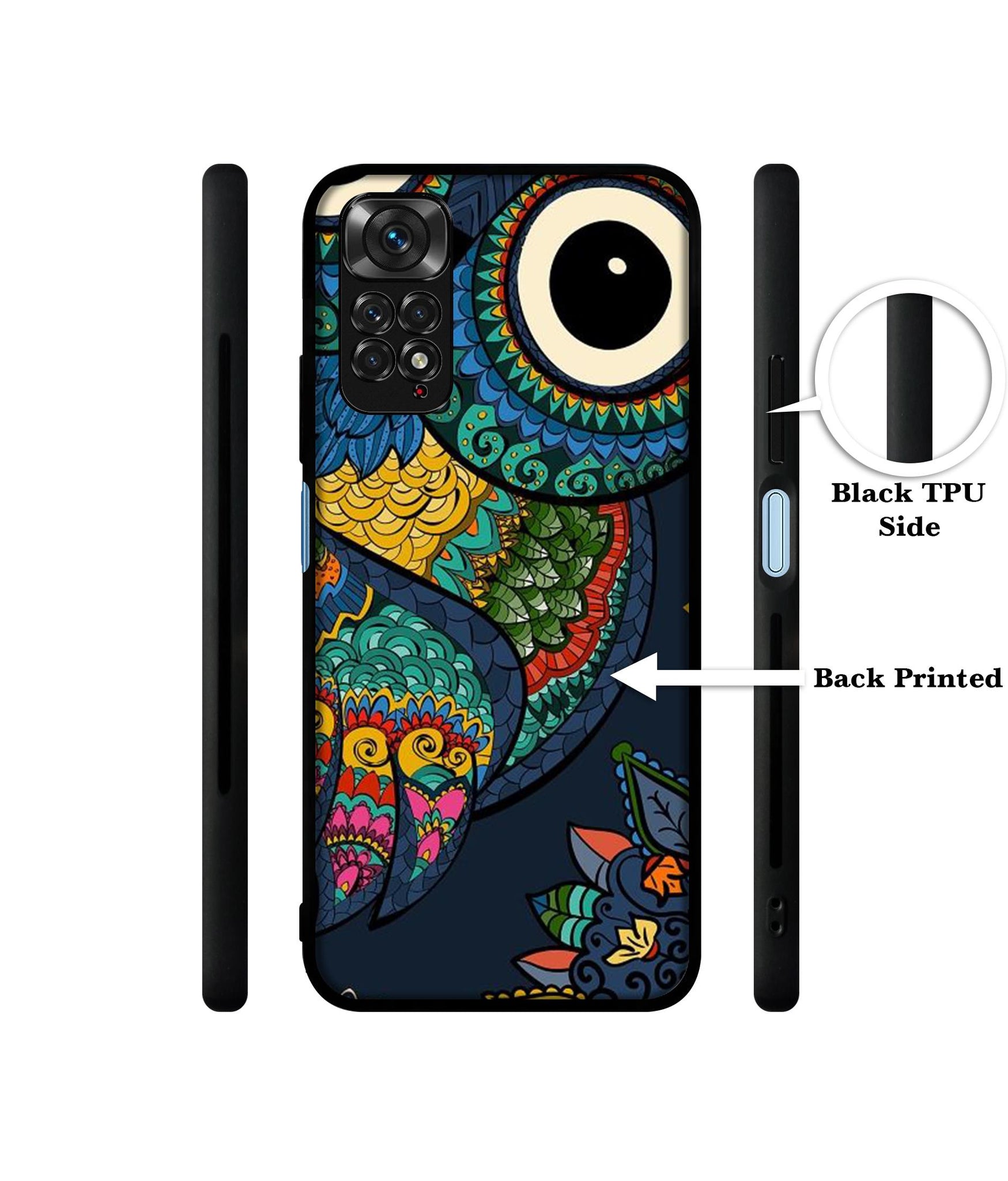 Owl Illustration Designer 2D Printed Back Case Cover for Mi Redmi Note 11 4G / Note 11S 4G / Poco M4 Pro 4G