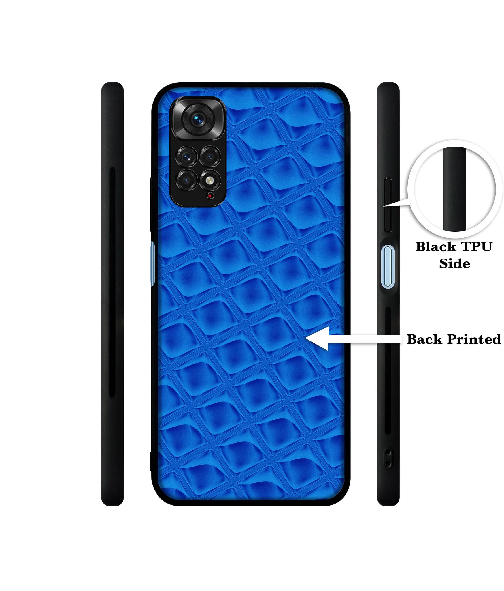 Blue Diamond Designer 2D Printed Back Case Cover for Mi Redmi Note 11 4G / Note 11S 4G / Poco M4 Pro 4G