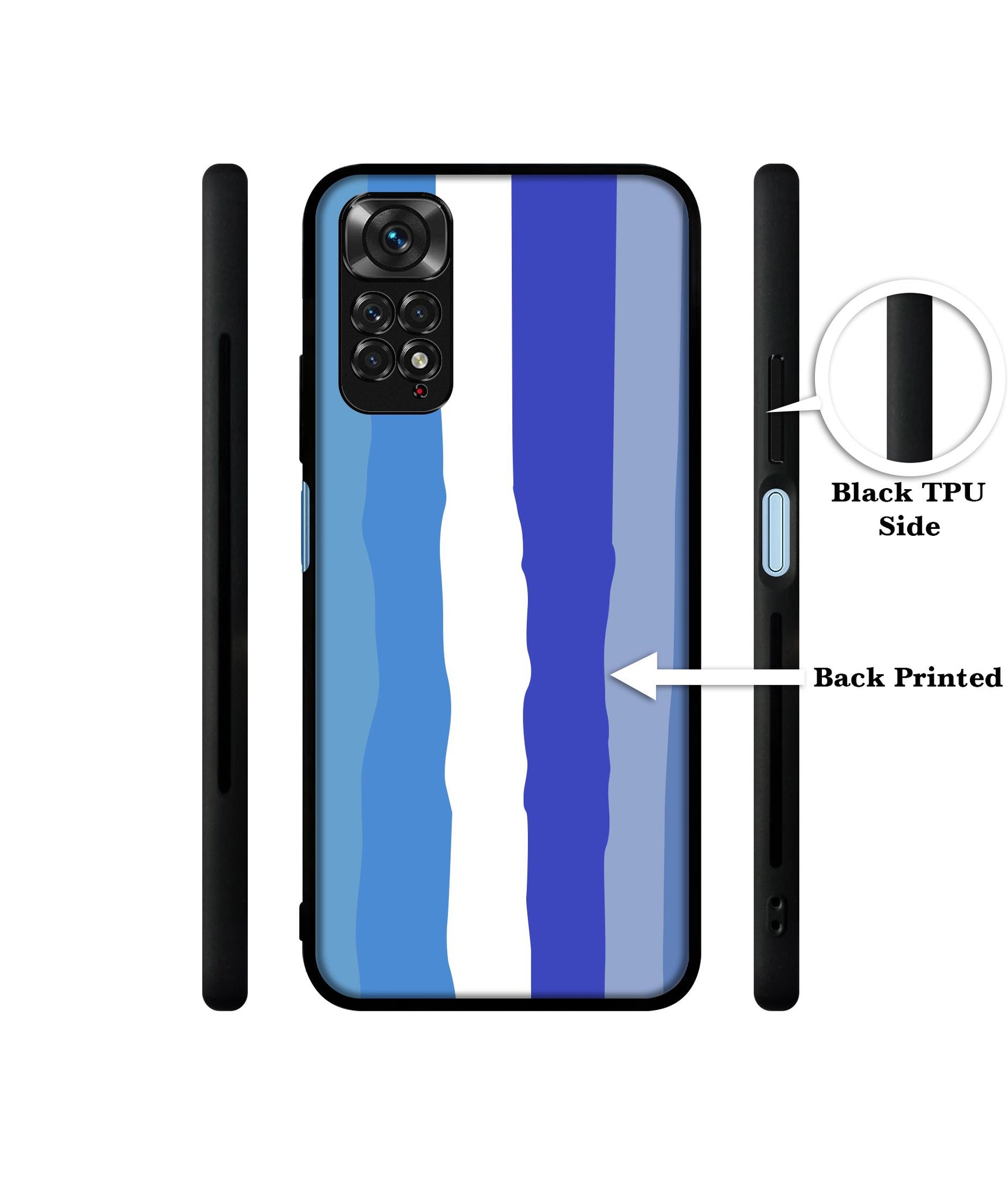 Blue Stripes Rainbow Designer 2D Printed Back Case Cover for Mi Redmi Note 11 4G / Note 11S 4G / Poco M4 Pro 4G