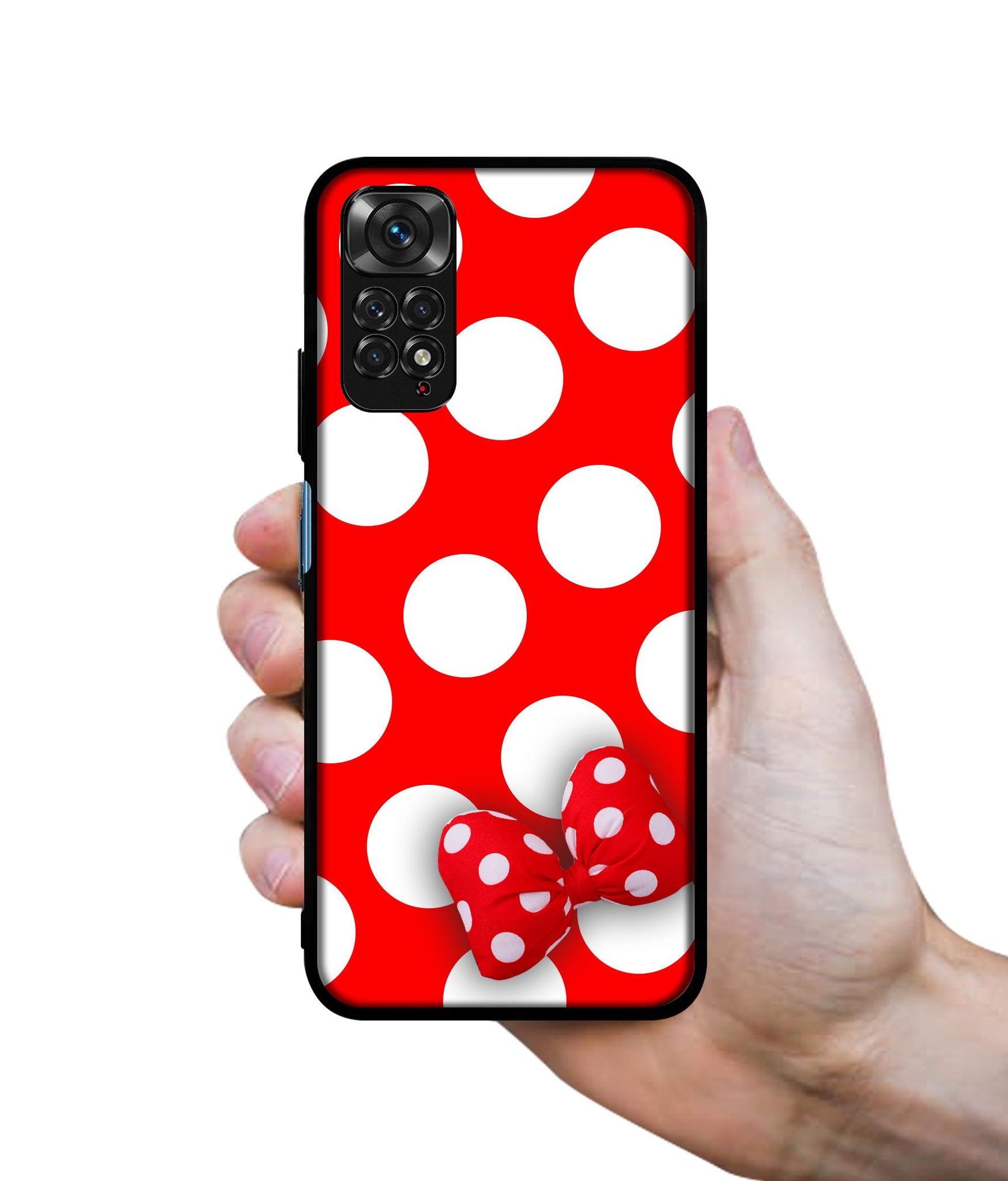 Red Polka Dots Designer 2D Printed Back Case Cover for Mi Redmi Note 11 4G / Note 11S 4G / Poco M4 Pro 4G